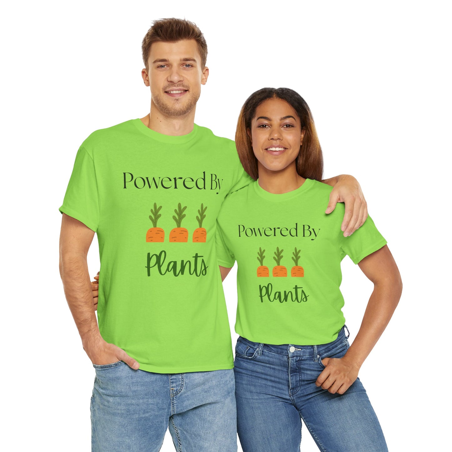 Powered By Plants Unisex Tee - Perfect for Vegans, Eco-Friendly Gifts, Organic Enthusiasts, Gardener, Everyday Wear