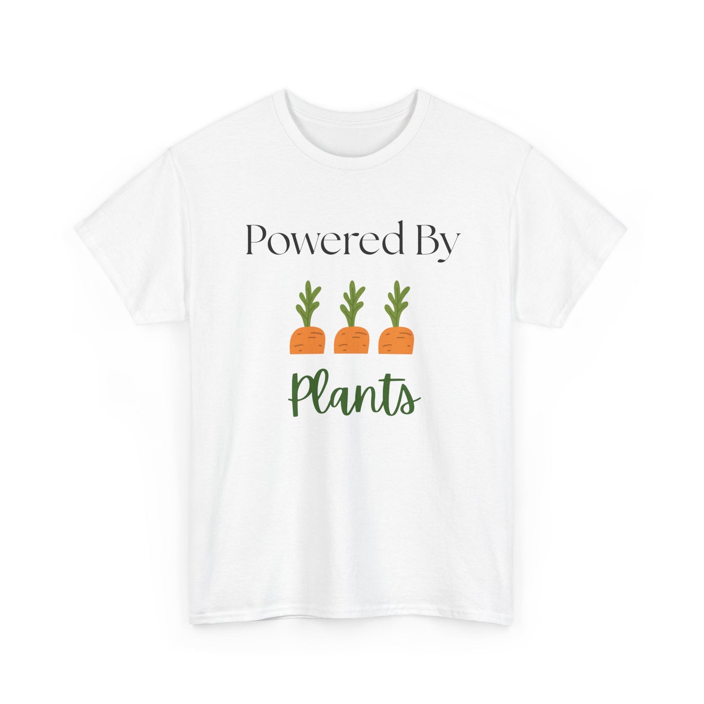 Powered By Plants Unisex Tee - Perfect for Vegans, Eco-Friendly Gifts, Organic Enthusiasts, Gardener, Everyday Wear