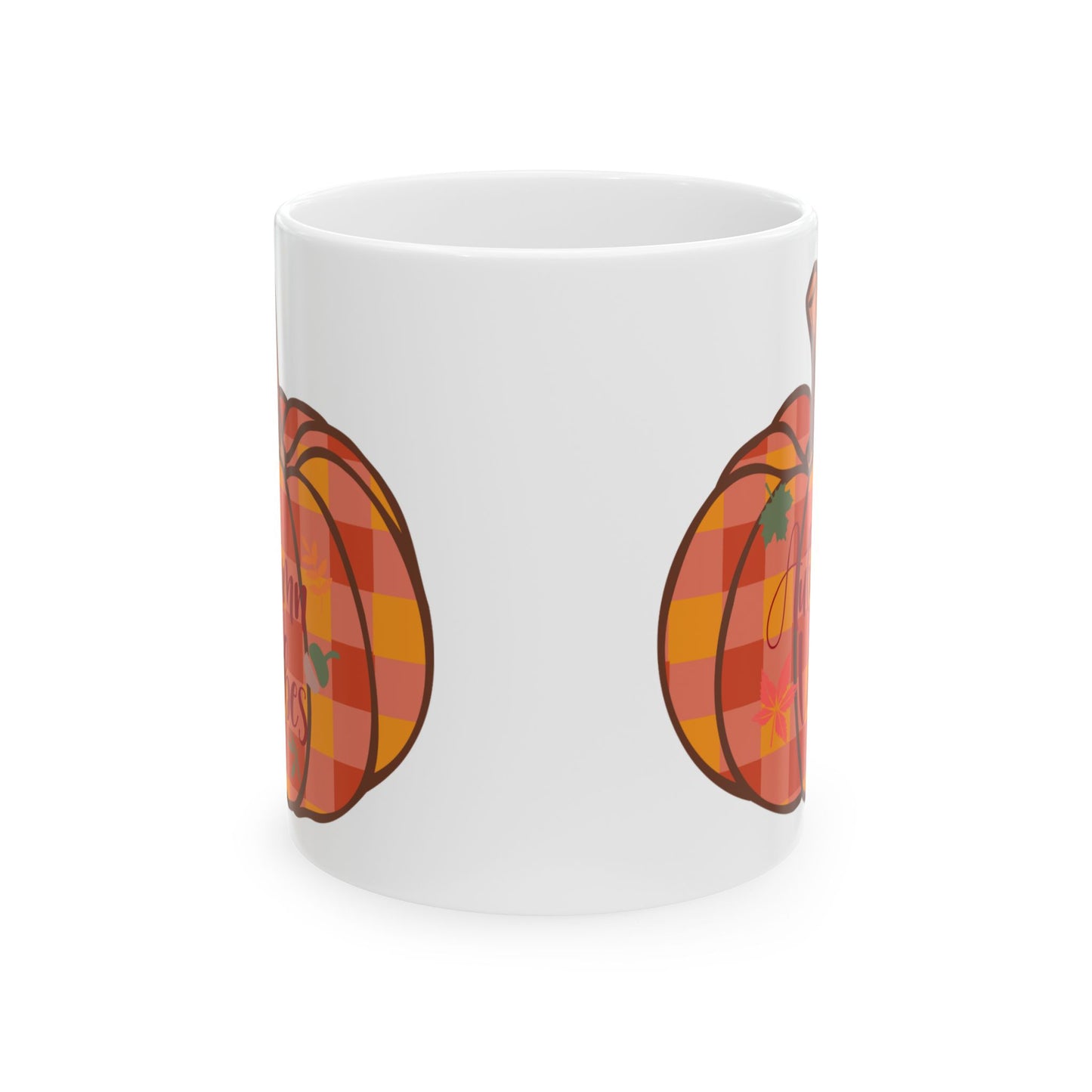 Autumn Pumpkin Ceramic Mug, Cozy Fall Drinkware, Perfect for Thanksgiving, Unique Gift for Pumpkin Lovers, Seasonal Kitchen Decor