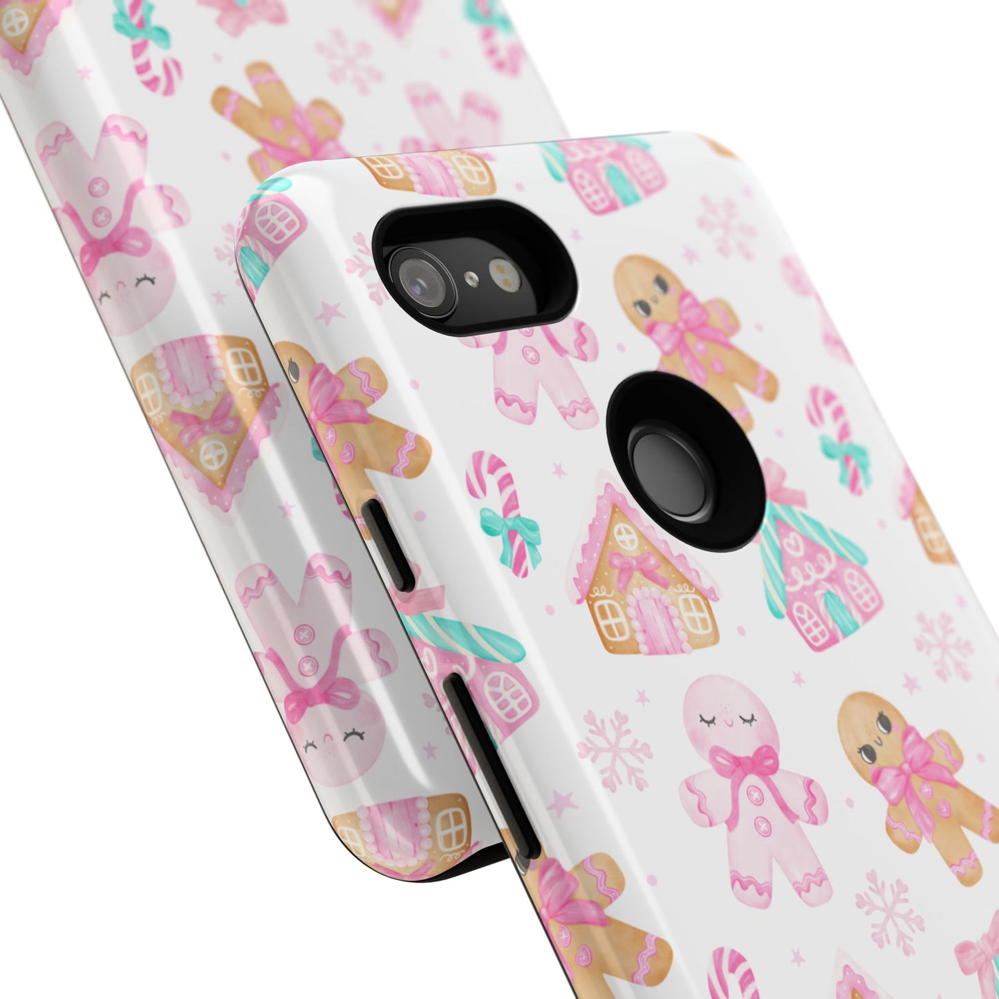 Gingerbread House & Candy Cane Phone Case – Cute Holiday Cover for iPhone, Samsung & Pixel