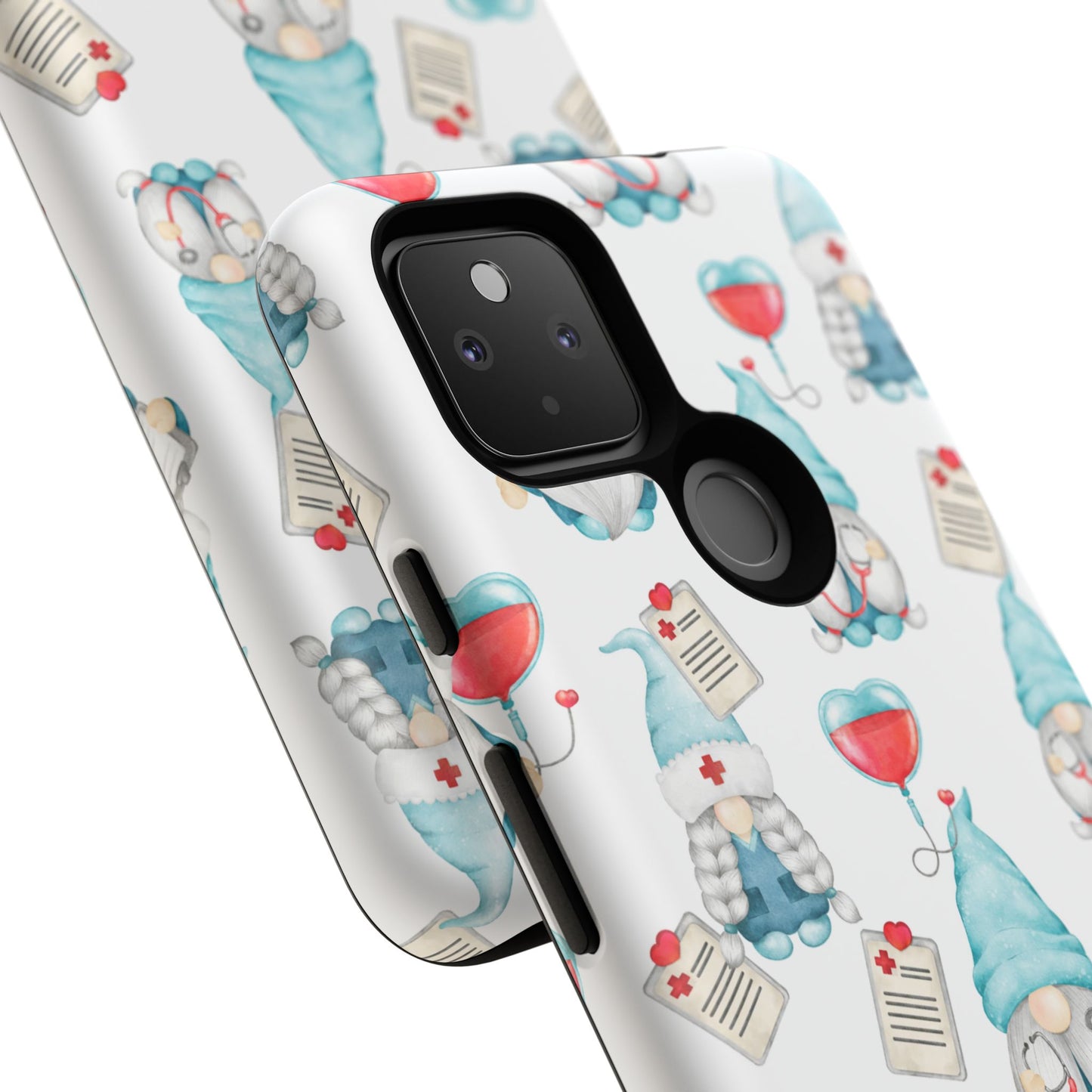 Medical Gnome Phone Case, Blue Gnome Tough Case for Nurses, Doctors, RNs, Cute Healthcare Gift