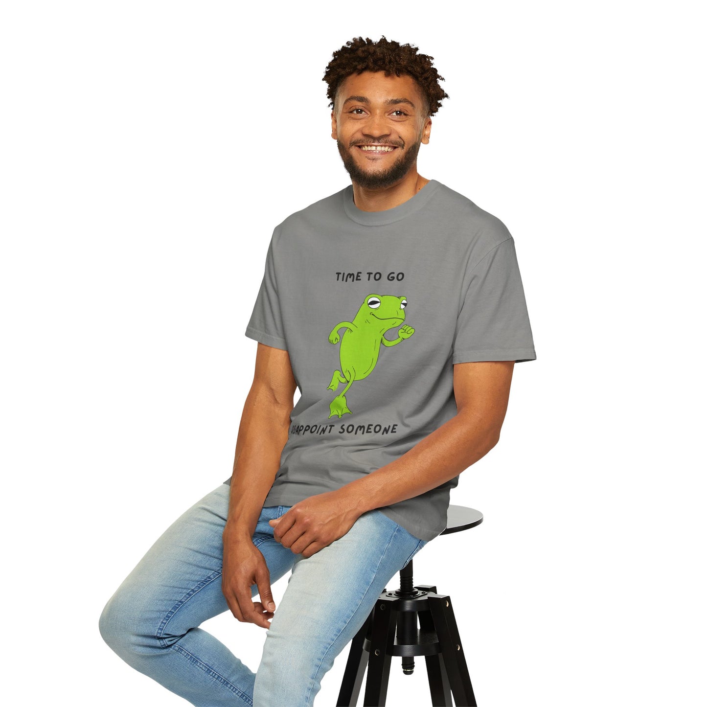 Fun Frog Graphic T-shirt, Quirky Unisex Tee, Catchy Quote Shirt, Gift for Friends, Casual Wear, Perfect for Birthdays