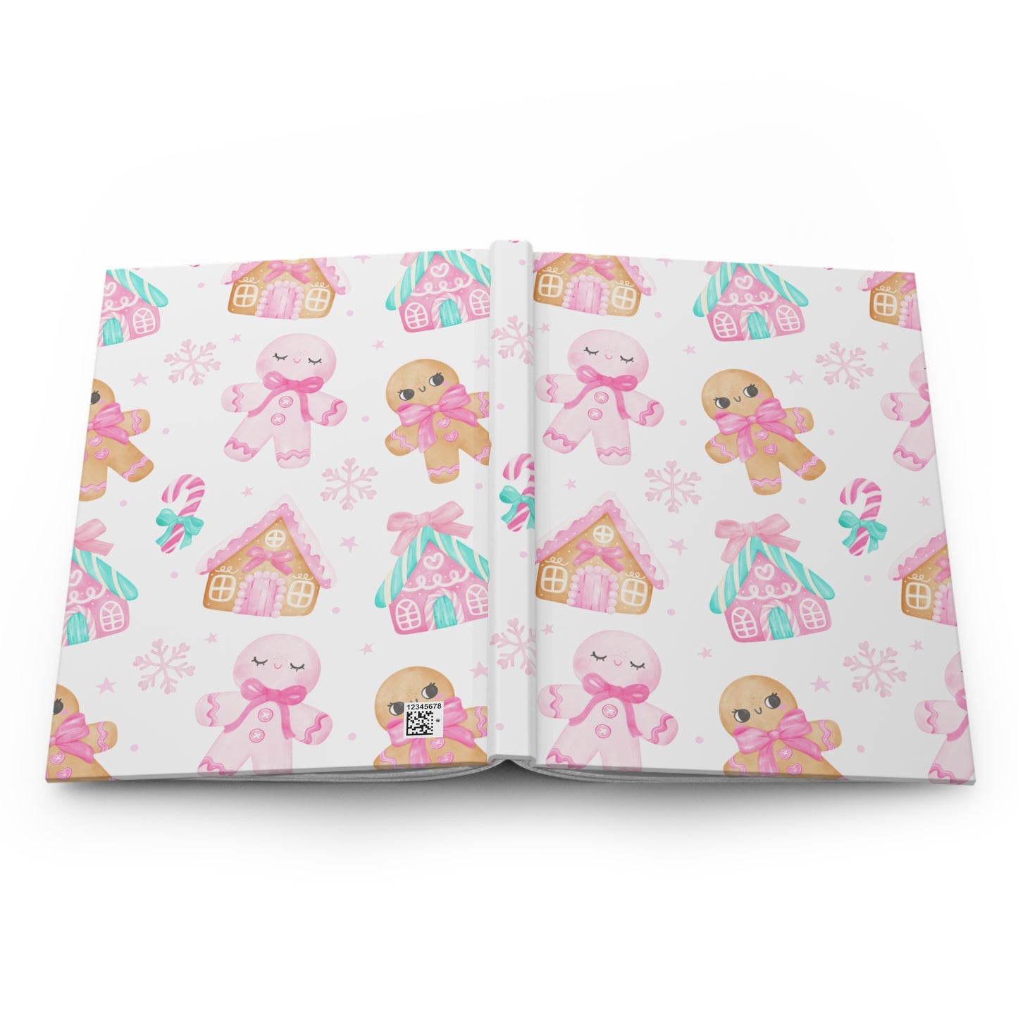 Pink Gingerbread Dream Journal - Cute Holiday Notebook, Christmas Gift, Personal Diary, Seasonal Writing, Festive Planner