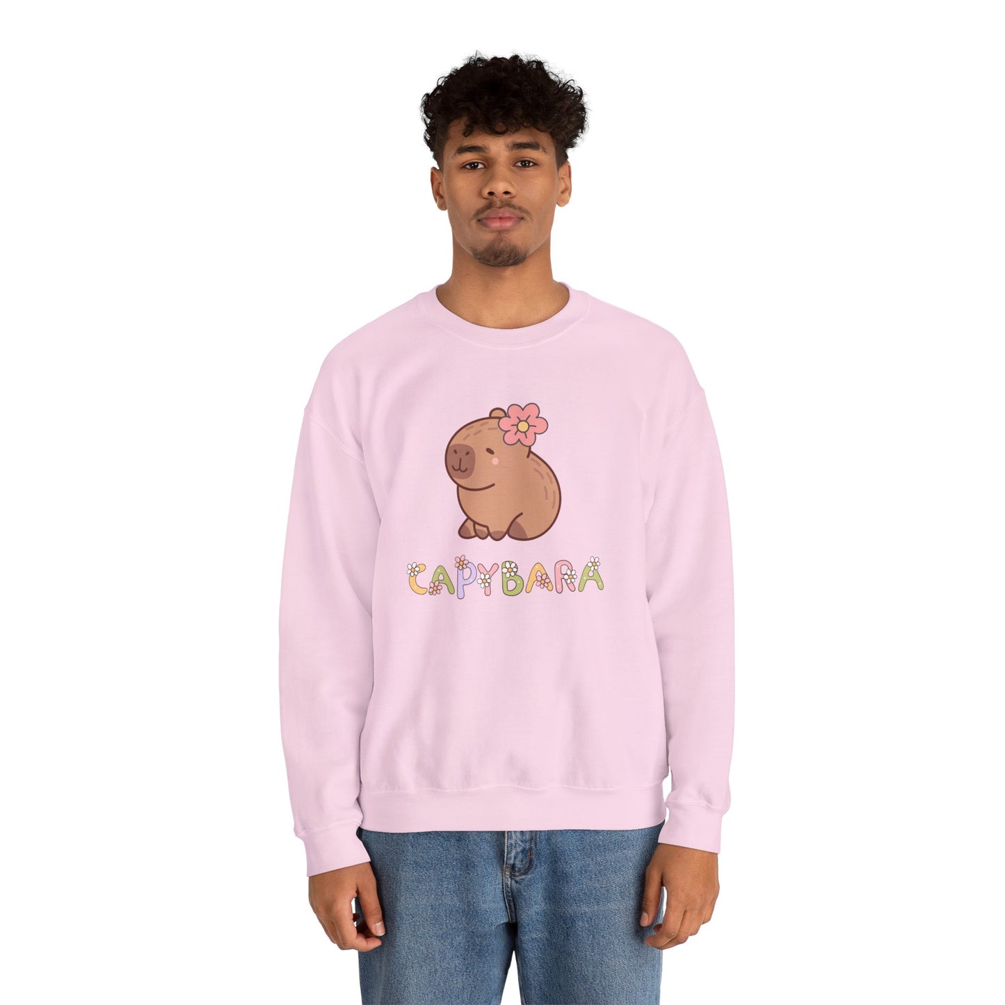 Cute Capybara Sweatshirt β Unisex Long Sleeve Cozy Pullover