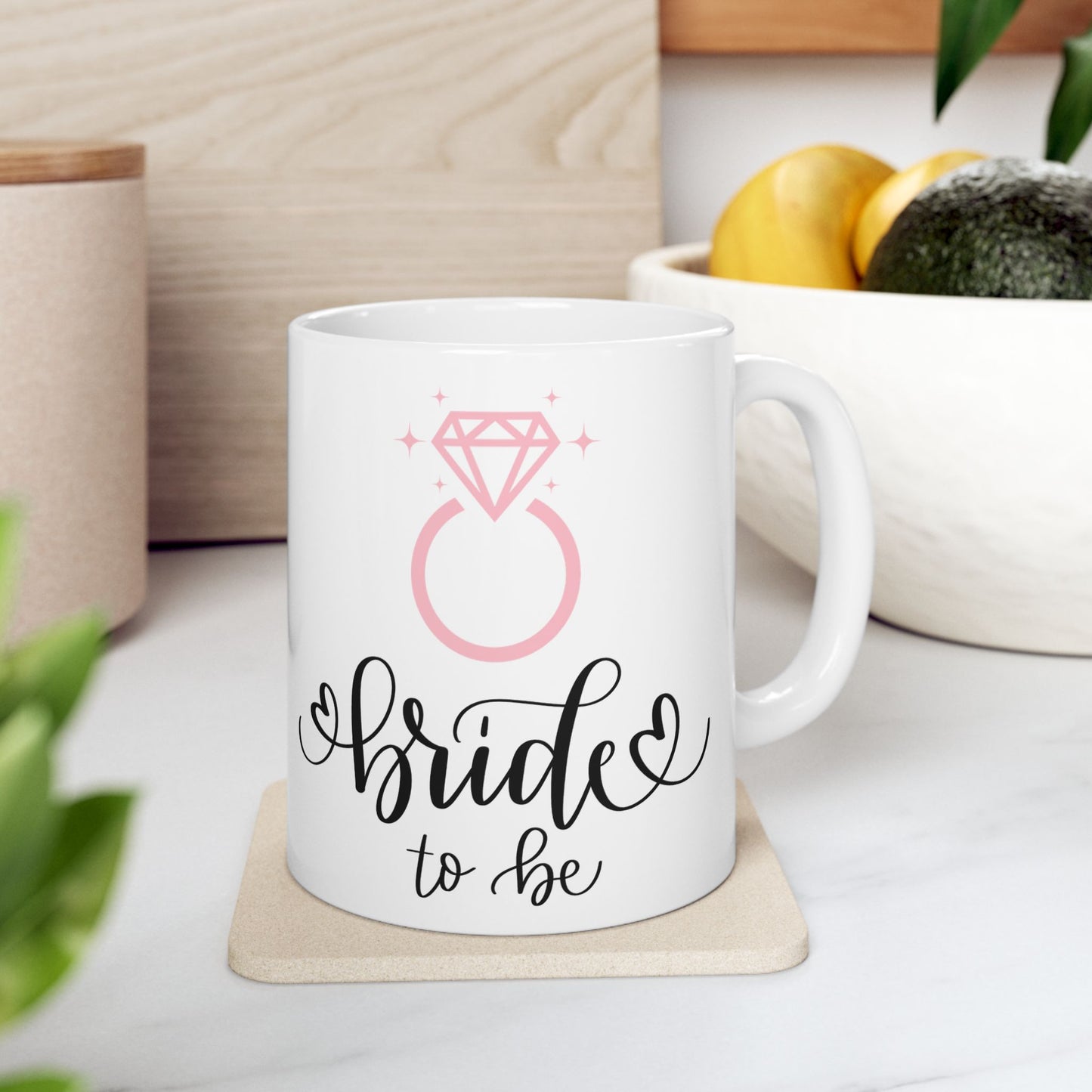 Bride To Be Mug, Bridal Shower Gift, Engagement Coffee Cup, Bachelorette Party Favor, Wedding Gift for Bride, Ceramic Mug 11oz 15oz