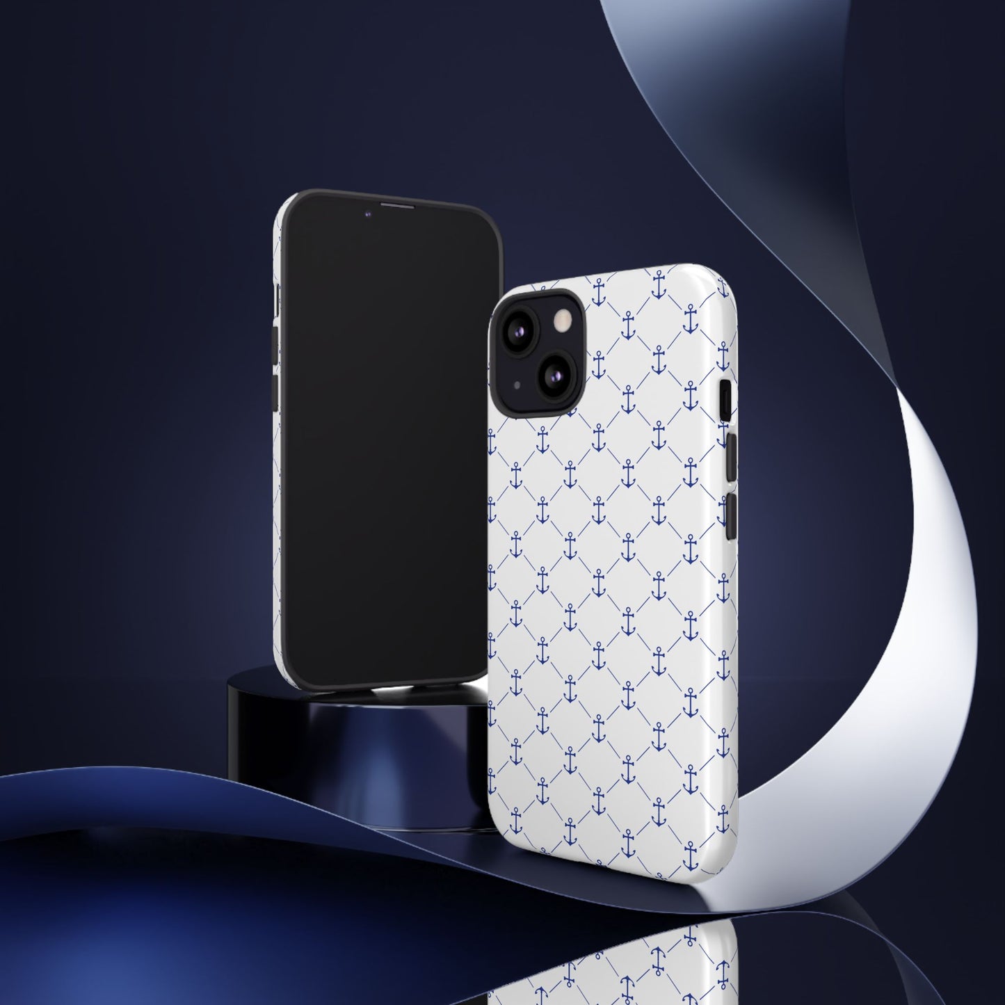 Blue Anchor Phone Case: Nautical Design for Maritime Lovers, Gifts for Sailors, Beach Lovers' Accessories, Great for Summer