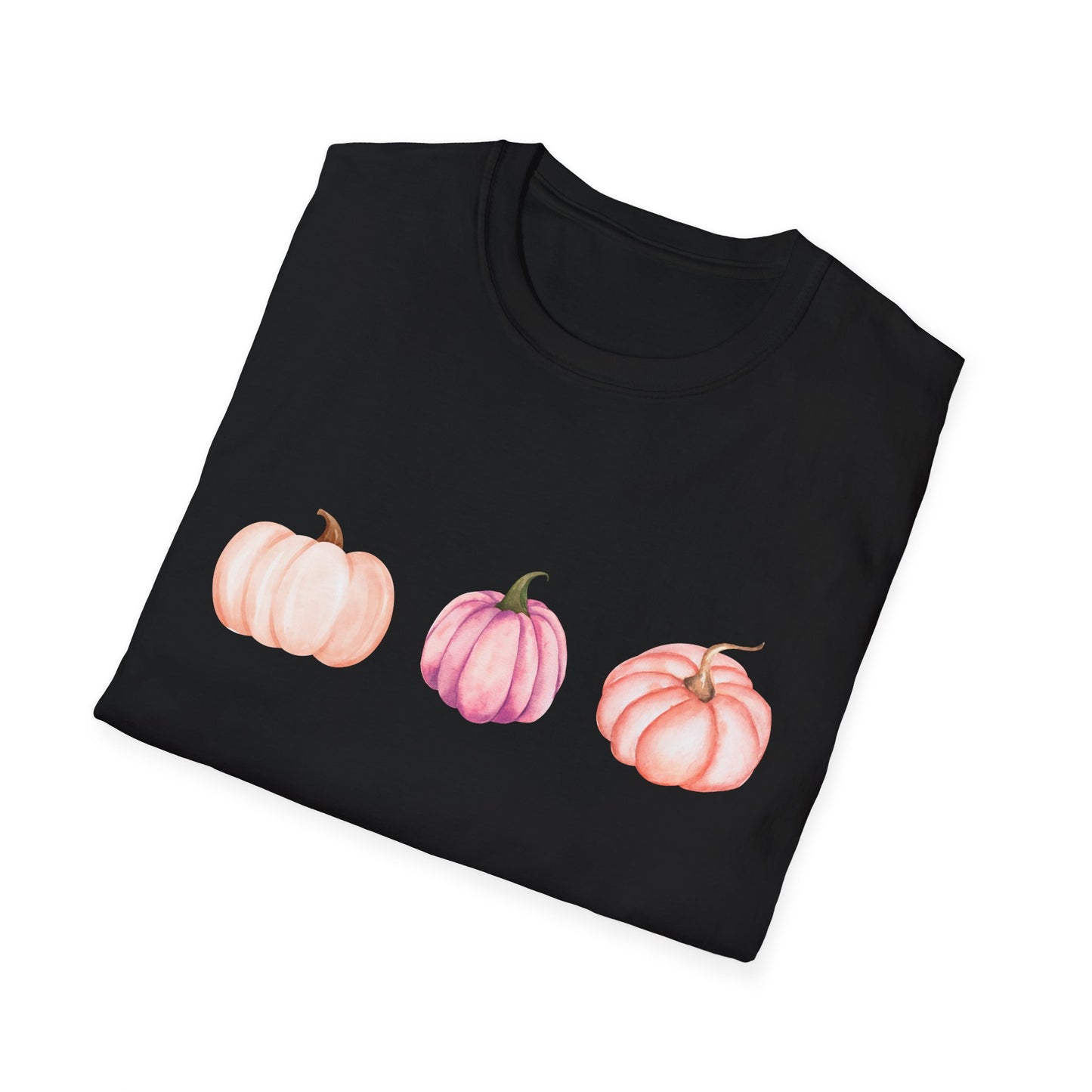 Pastel Pumpkin Softstyle T-Shirt, Fall Fashion, Halloween Tee, Cozy Autumn Shirt, Casual Wear, Cute Graphic Tee