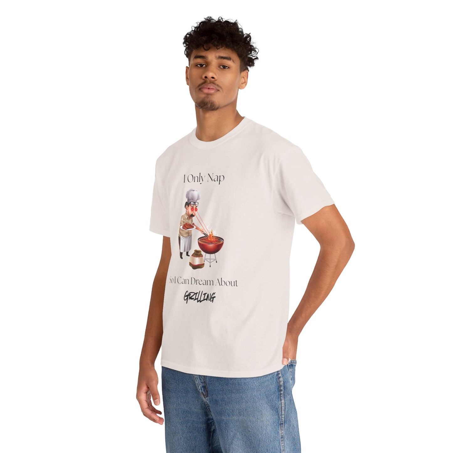 Chef Nap Unisex Heavy Cotton Tee | Funny Grilling T-Shirt, Gift for Foodies, Father's Day Gift, BBQ Party Apparel