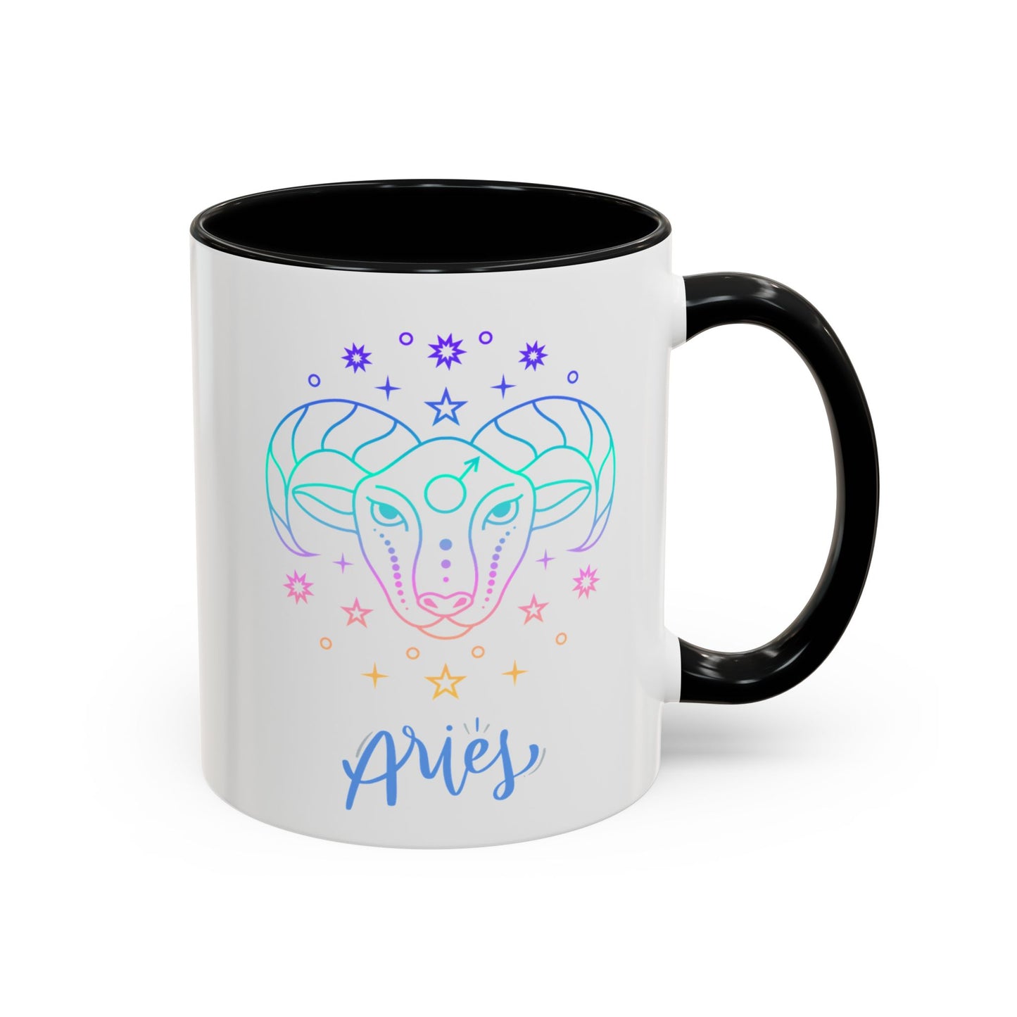 Aries Accent Coffee Mug - Astrology Gift, Zodiac Decor, Horoscope Lover, Perfect for Birthdays or Everyday Use