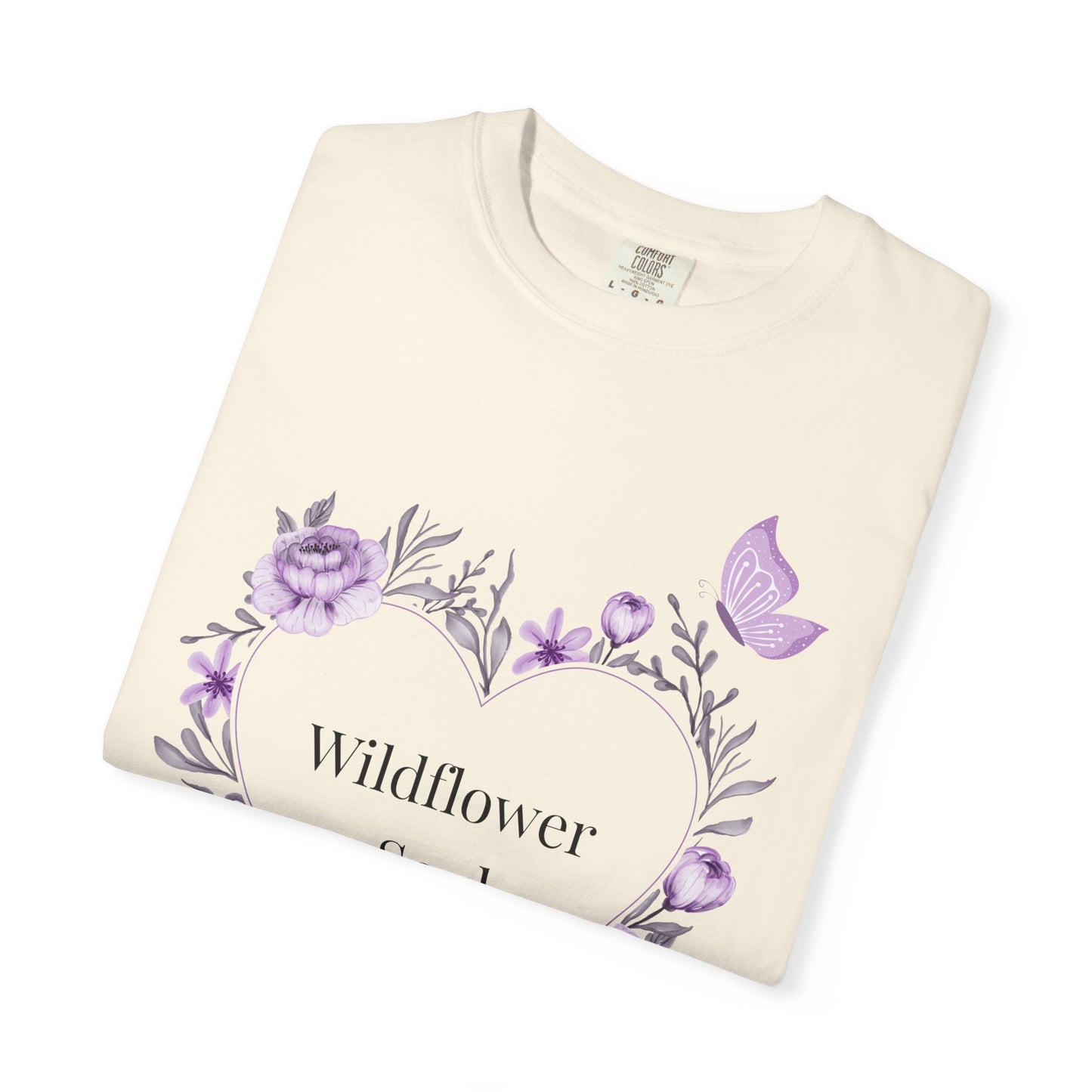Wildflower Soul T-Shirt - Floral Heart Tee, Botanical Style Shirt, Gift for Nature Lovers, Casual Wear
