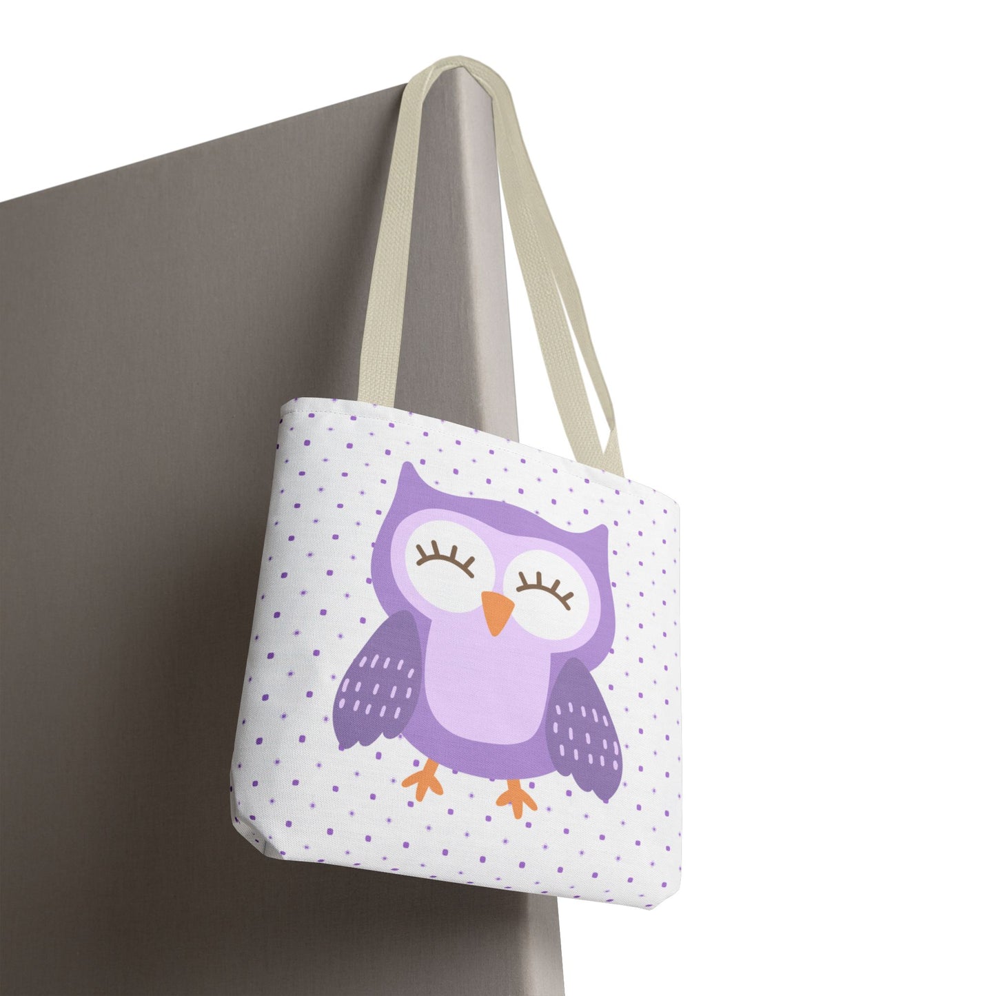 Purple Owl Tote Bag, Adorable Owl Design, Eco-Friendly Shopping Bag, Animal Lover Accessory, Fun Summer Tote