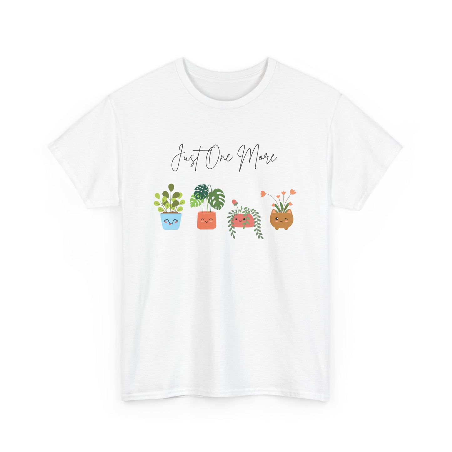 Plant Lover T-Shirt, Just One More Plant Tee, Cute Gardening Gift, Eco-Friendly Apparel, Unisex Cotton Tee, Plant Mom Merch