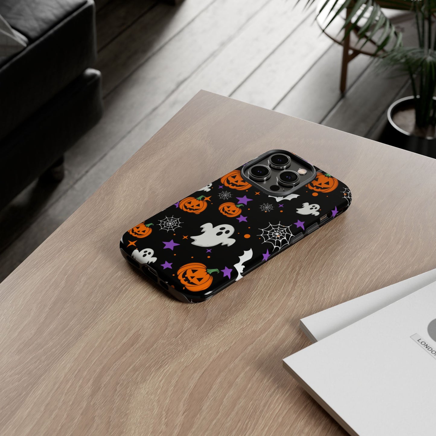 Halloween Phone Case: Spooky Ghosts, Pumpkins & Bats, Trick or Treat, Fall Decor, Halloween Night, October Celebrations