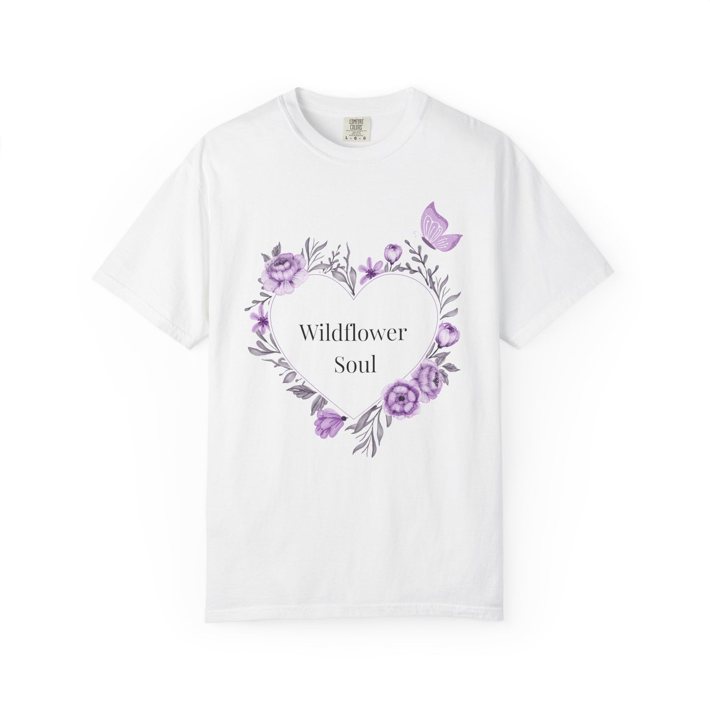 Wildflower Soul T-Shirt - Floral Heart Tee, Botanical Style Shirt, Gift for Nature Lovers, Casual Wear