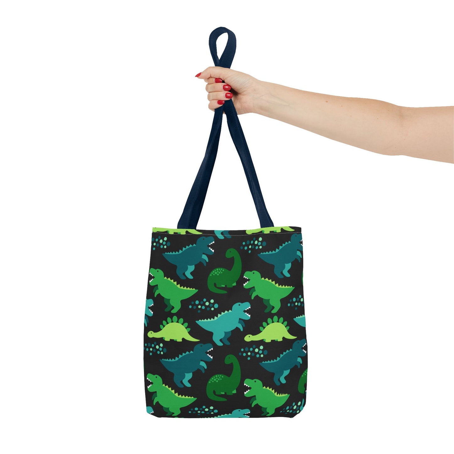 Playful Green Dinosaur Tote Bag β Fun Everyday Carryall