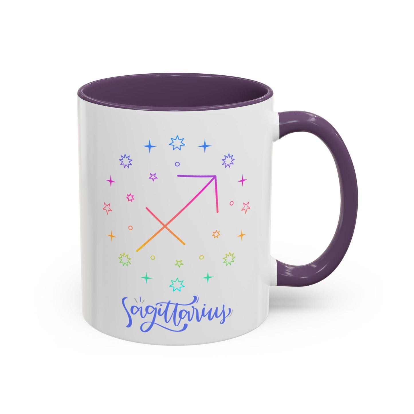 Colorful Sagittarius Coffee Mug, Zodiac Mug, Astrology Gift, Personalized Coffee Cup, Horoscope Mug, Unique Coffee Lover Gift