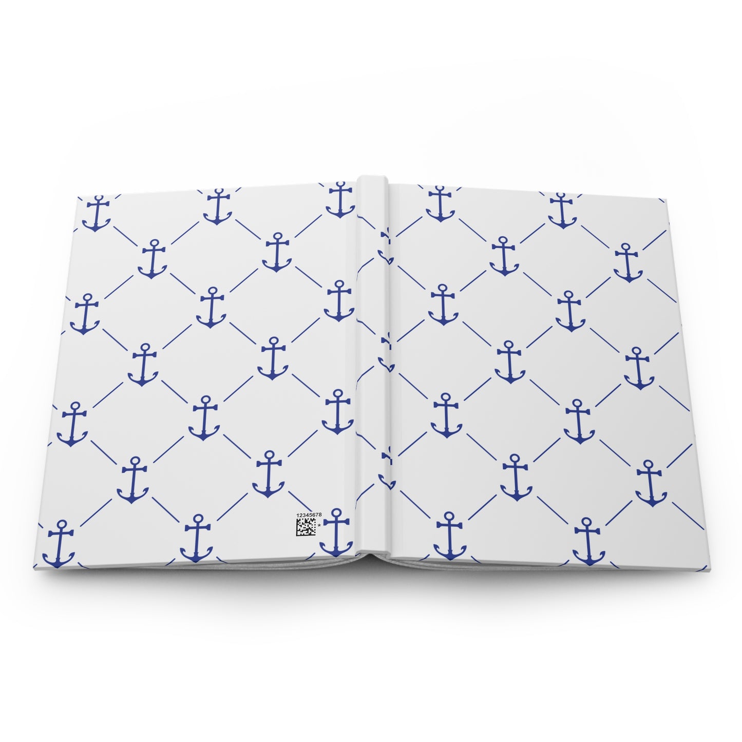 Nautical Hardcover Journal for Beach Lovers, Sea Anchor Notebook, Gift for Sailors, Travel Journal, Ocean Inspired Diary