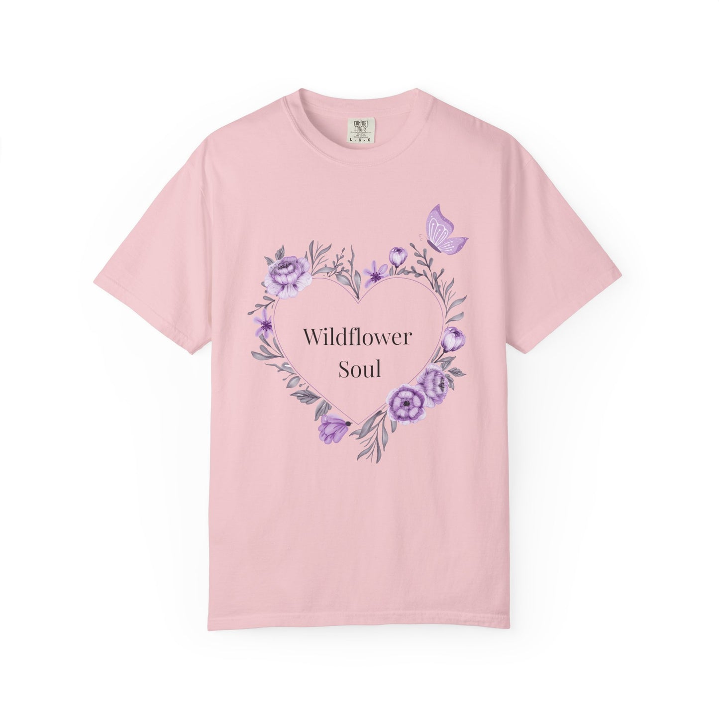 Wildflower Soul T-Shirt - Floral Heart Tee, Botanical Style Shirt, Gift for Nature Lovers, Casual Wear