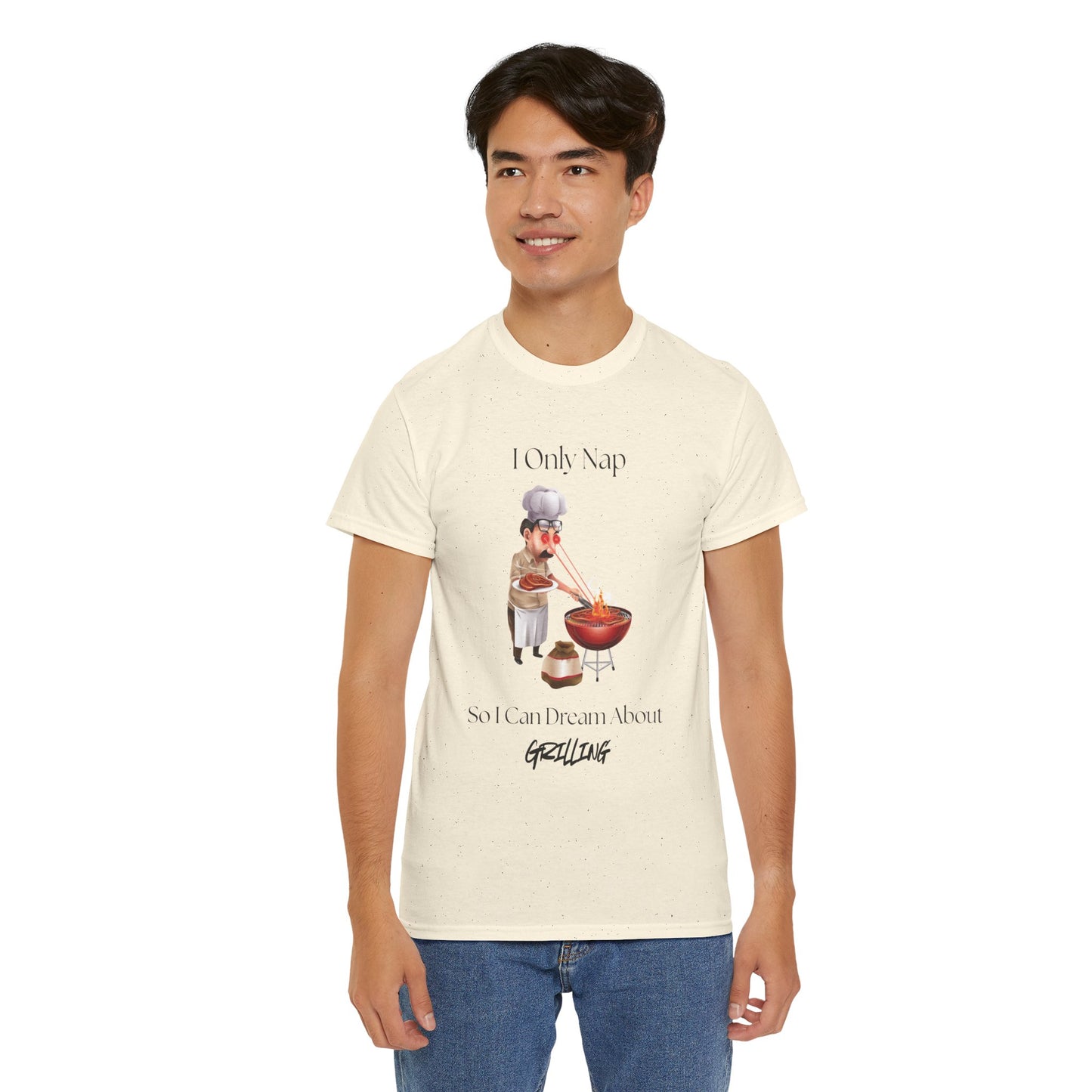 Chef Nap Unisex Heavy Cotton Tee | Funny Grilling T-Shirt, Gift for Foodies, Father's Day Gift, BBQ Party Apparel