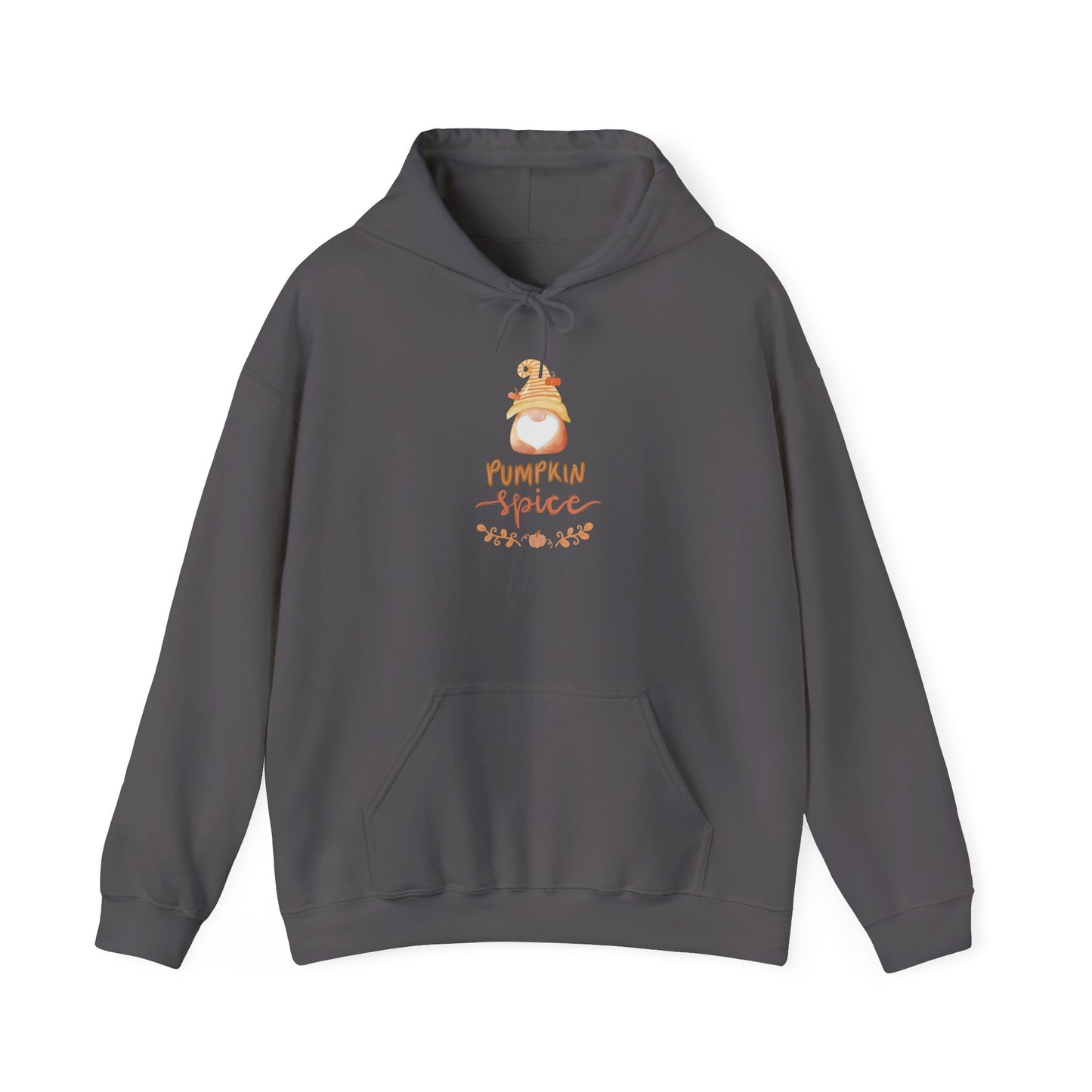 Pumpkin Spice Hoodie with Fall Gnome, Cozy Autumn Unisex Sweatshirt, Thanksgiving Hoodie, Cute Fall Gift Idea