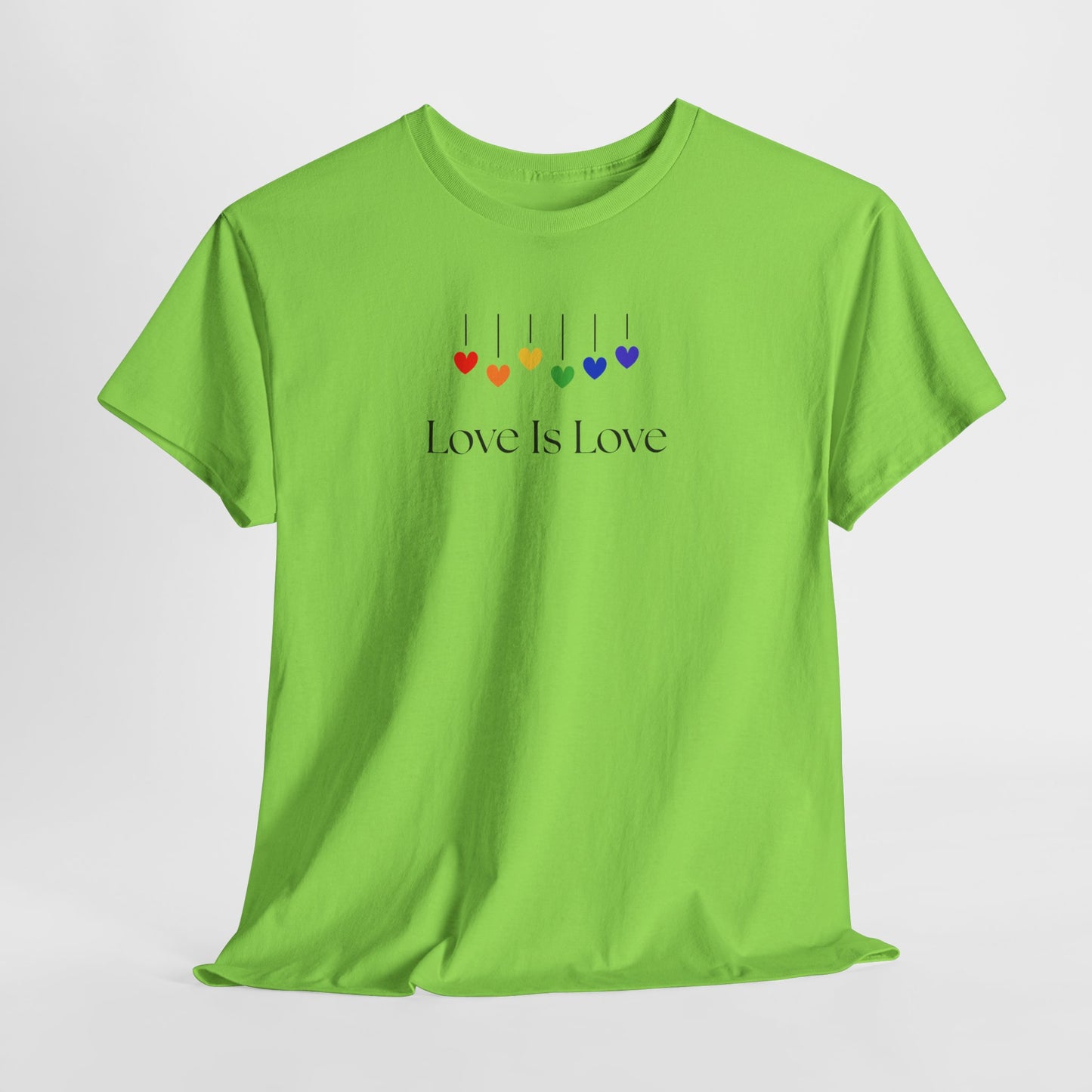 Love Is Love Rainbow Hearts Unisex Heavy Cotton Tee - LGBTQ Pride T-Shirt, Gift for Friends, Equality Apparel, Celebration Wear, [...]