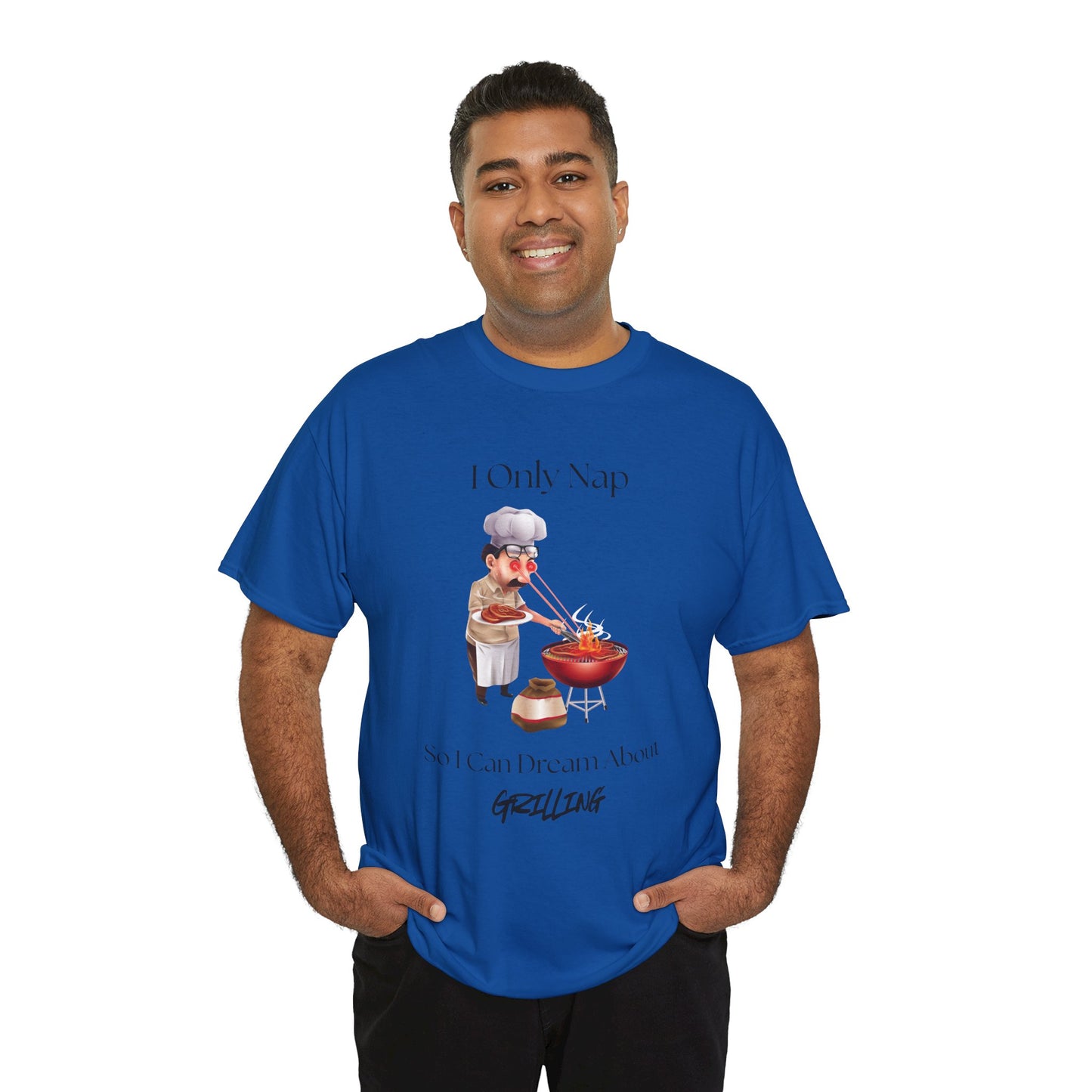 Chef Nap Unisex Heavy Cotton Tee | Funny Grilling T-Shirt, Gift for Foodies, Father's Day Gift, BBQ Party Apparel