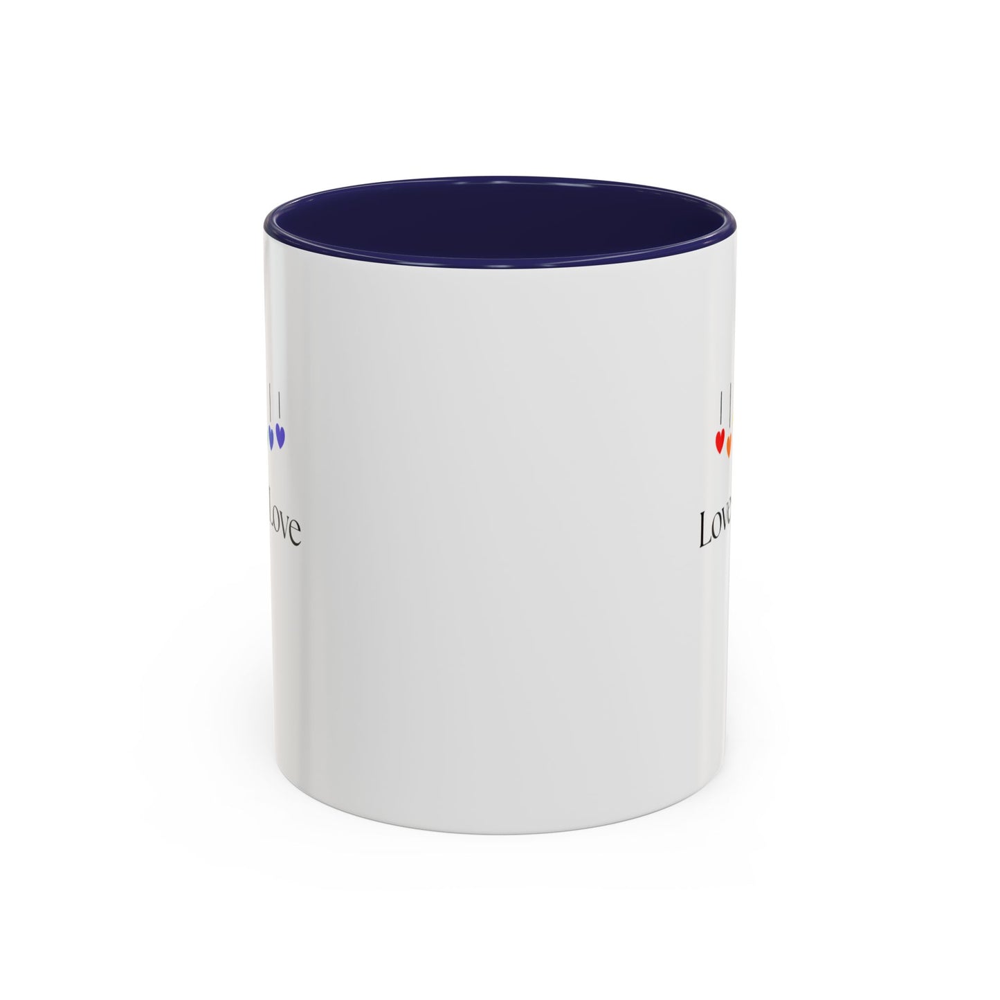 Colorful Love is Love Accent Coffee Mug - Celebrating Diversity & Acceptance, Perfect Gift for Pride