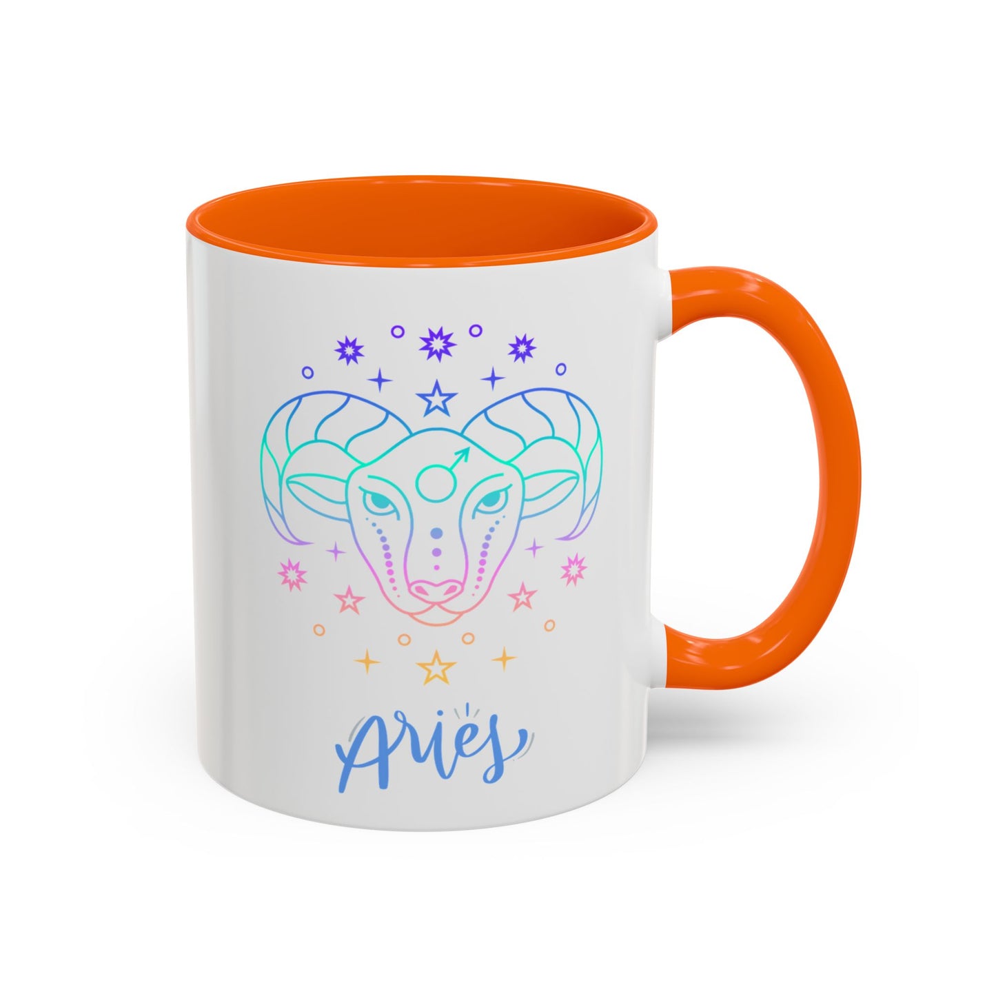 Aries Accent Coffee Mug - Astrology Gift, Zodiac Decor, Horoscope Lover, Perfect for Birthdays or Everyday Use