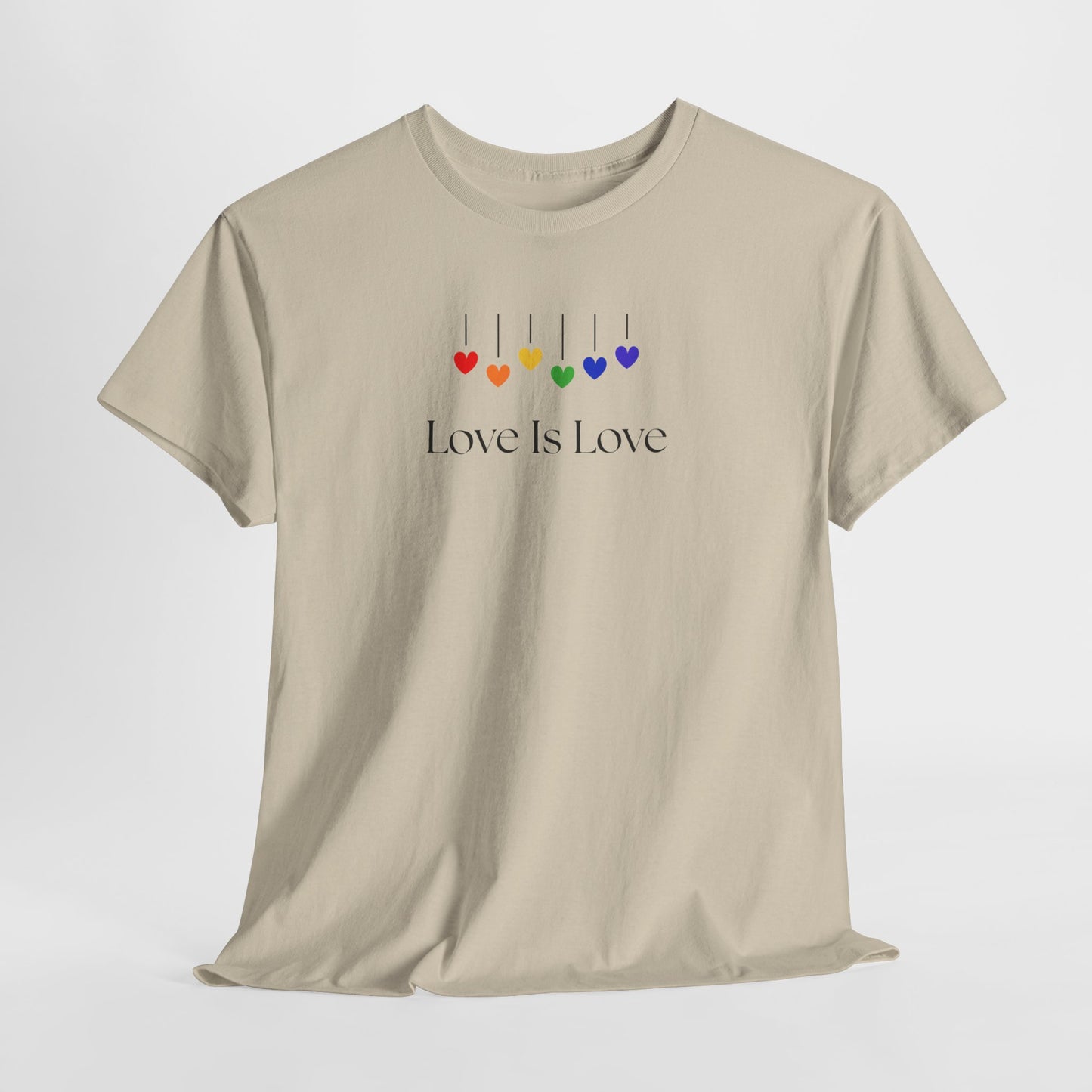 Love Is Love Rainbow Hearts Unisex Heavy Cotton Tee - LGBTQ Pride T-Shirt, Gift for Friends, Equality Apparel, Celebration Wear, [...]