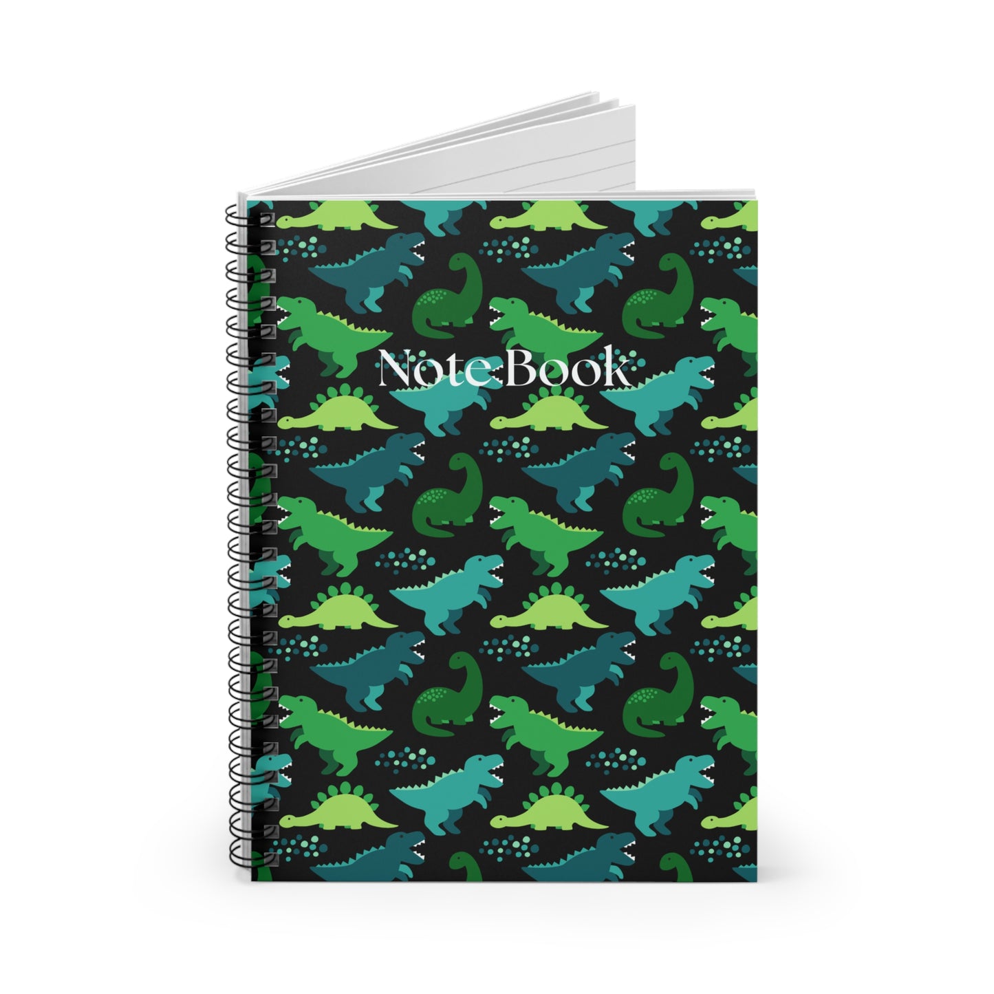 Dino-Themed Spiral Notebook - Perfect for Kids, Jurassic Fans, School Supplies, Gifts, and Journaling