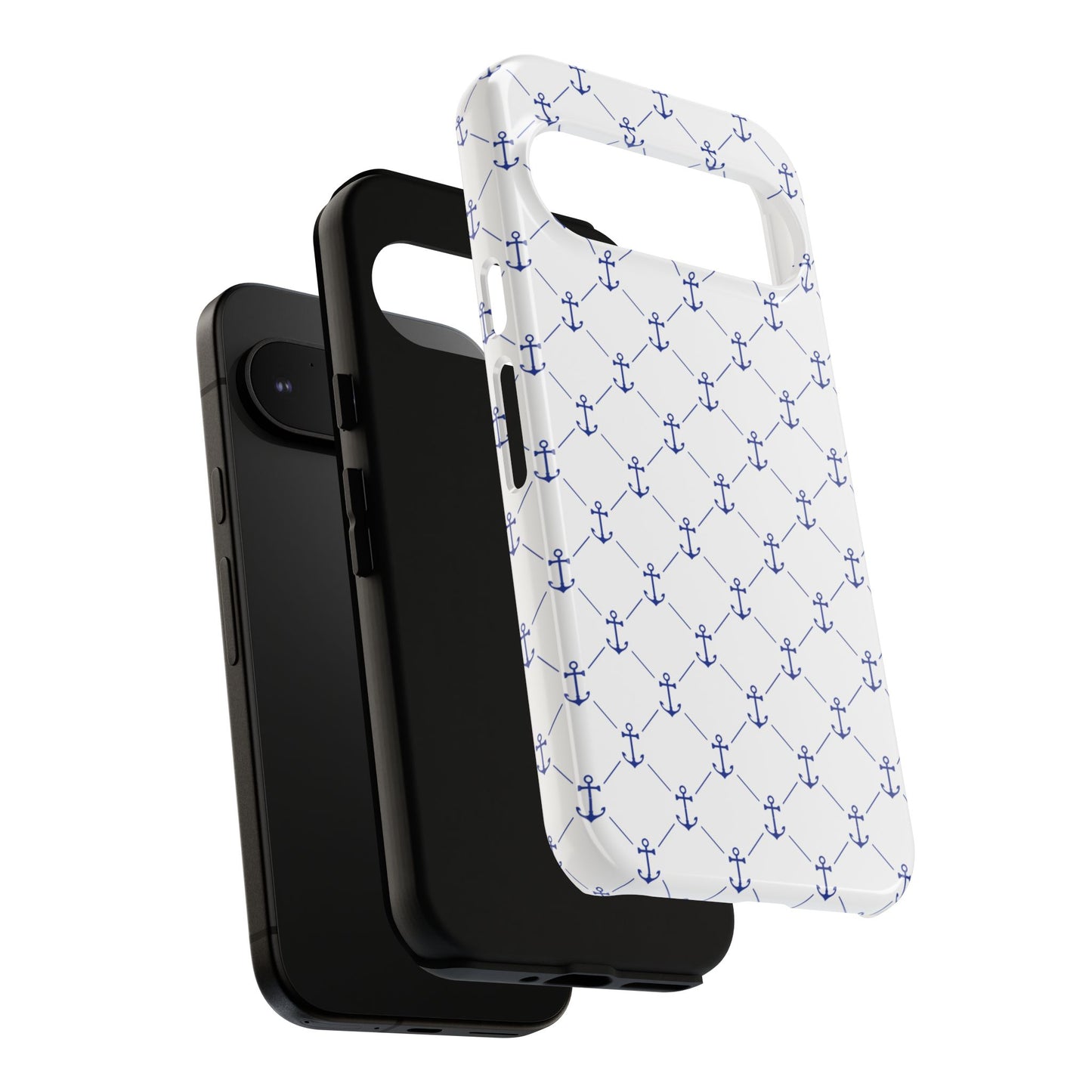 Blue Anchor Phone Case: Nautical Design for Maritime Lovers, Gifts for Sailors, Beach Lovers' Accessories, Great for Summer