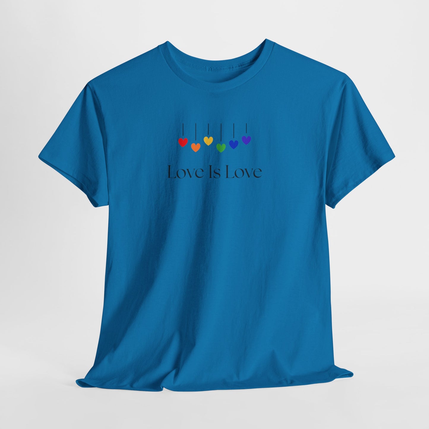Love Is Love Rainbow Hearts Unisex Heavy Cotton Tee - LGBTQ Pride T-Shirt, Gift for Friends, Equality Apparel, Celebration Wear, [...]