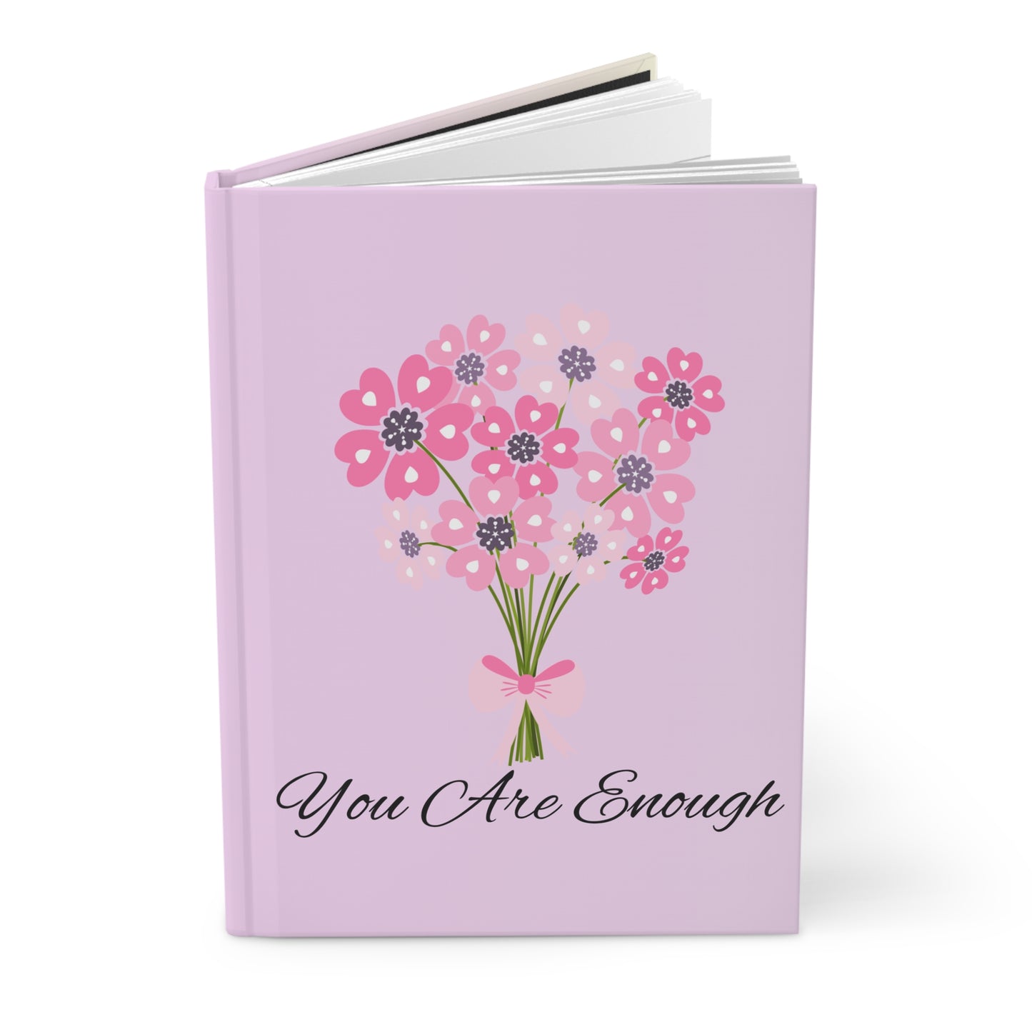 “You Are Enough” Floral Hardcover Journal – Daily Affirmation Notebook for Self-Love & Growth