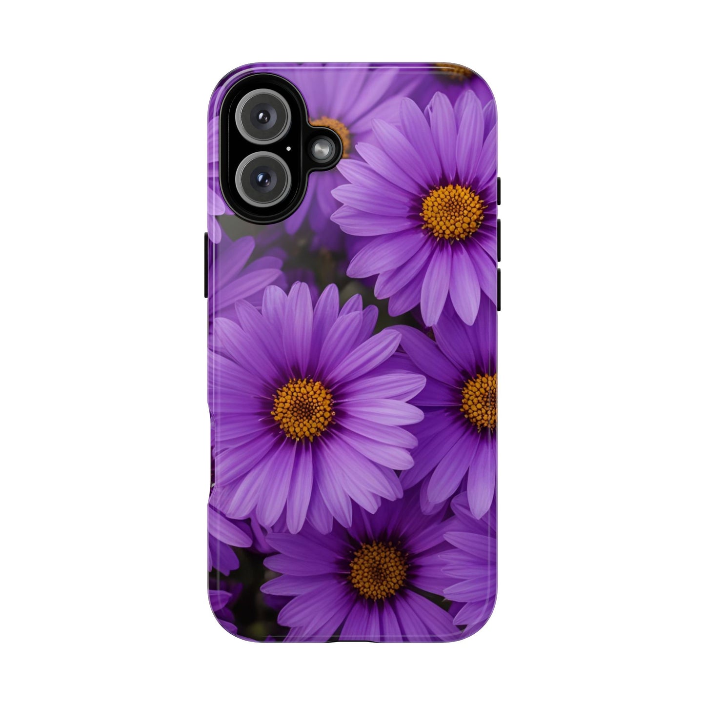 Purple Daisy Tough Case, Floral Phone Case, Durable Mobile Cover, Gift for Her, Everyday Use, Spring Accessories
