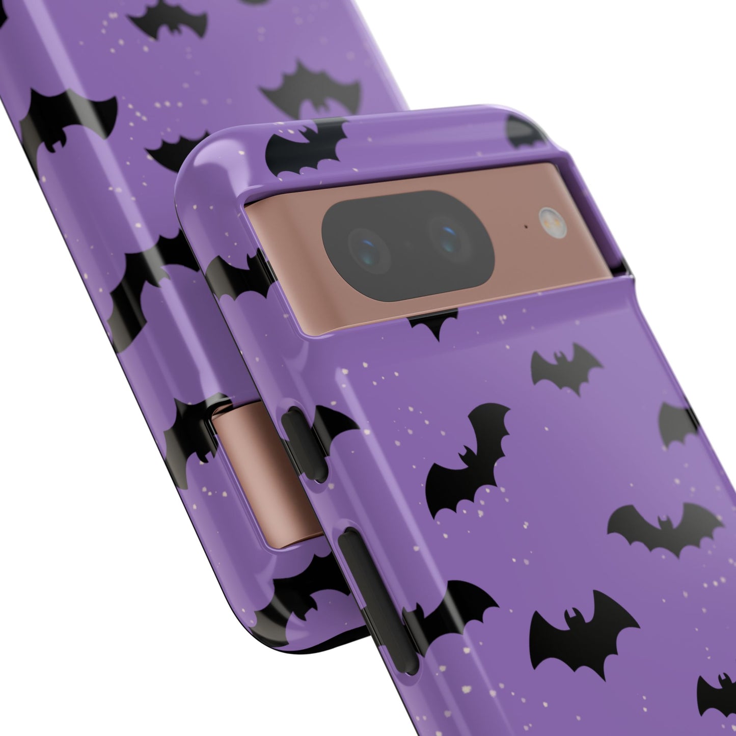 Halloween Bat Phone Case, Cute Purple Bat Phone Cover, Tough Cell Phone Case, Gothic Design, Spooky Gift, Fall Decor