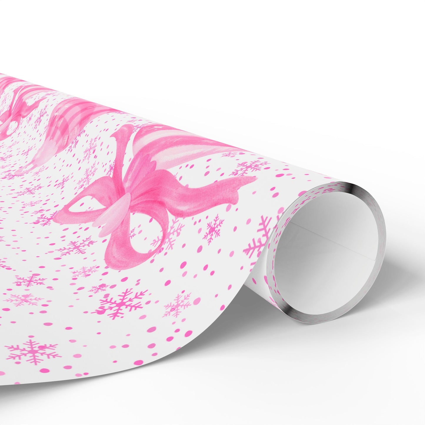 Pink Holiday Ornaments Gift Wrap – Cute Christmas Wrapping Paper