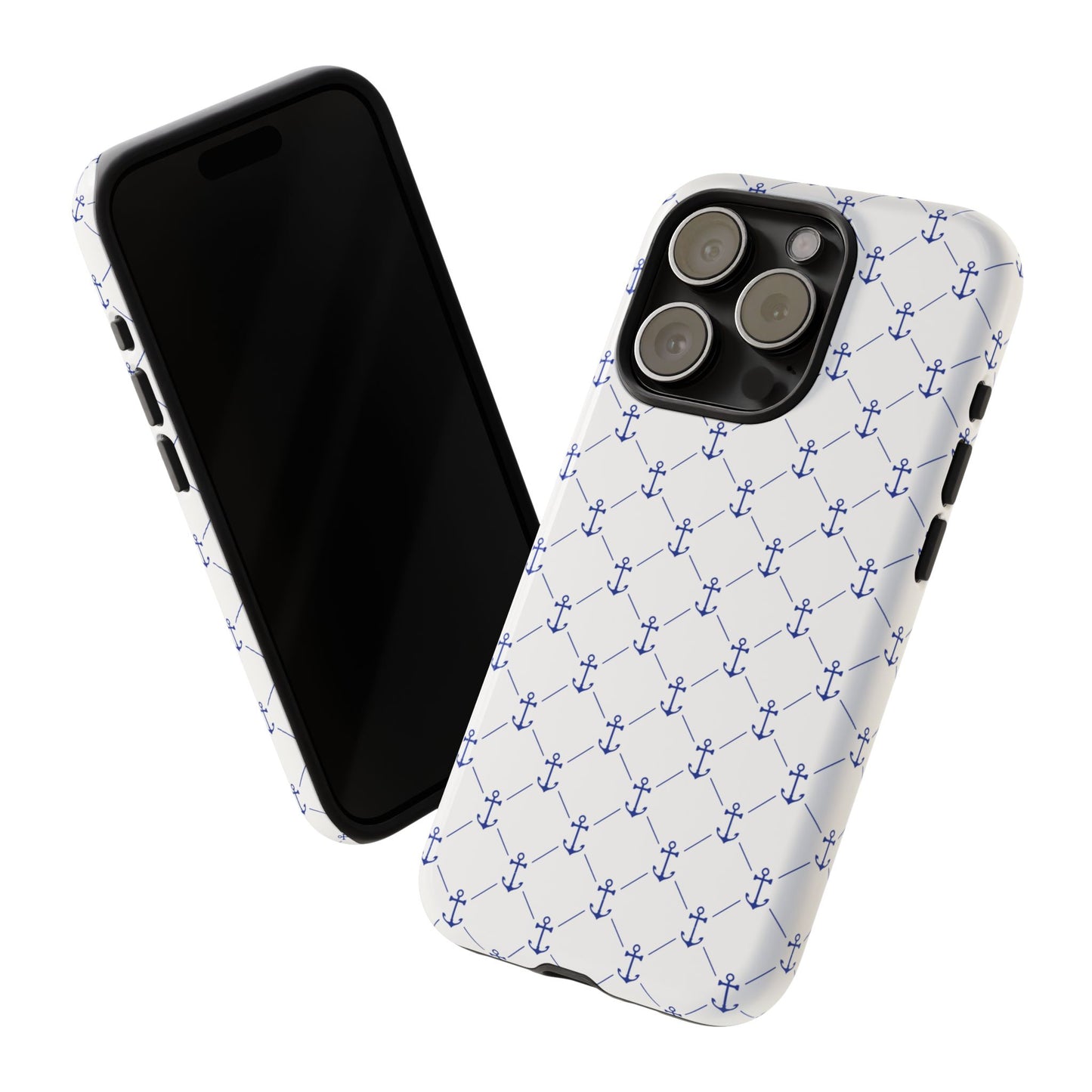 Blue Anchor Phone Case: Nautical Design for Maritime Lovers, Gifts for Sailors, Beach Lovers' Accessories, Great for Summer