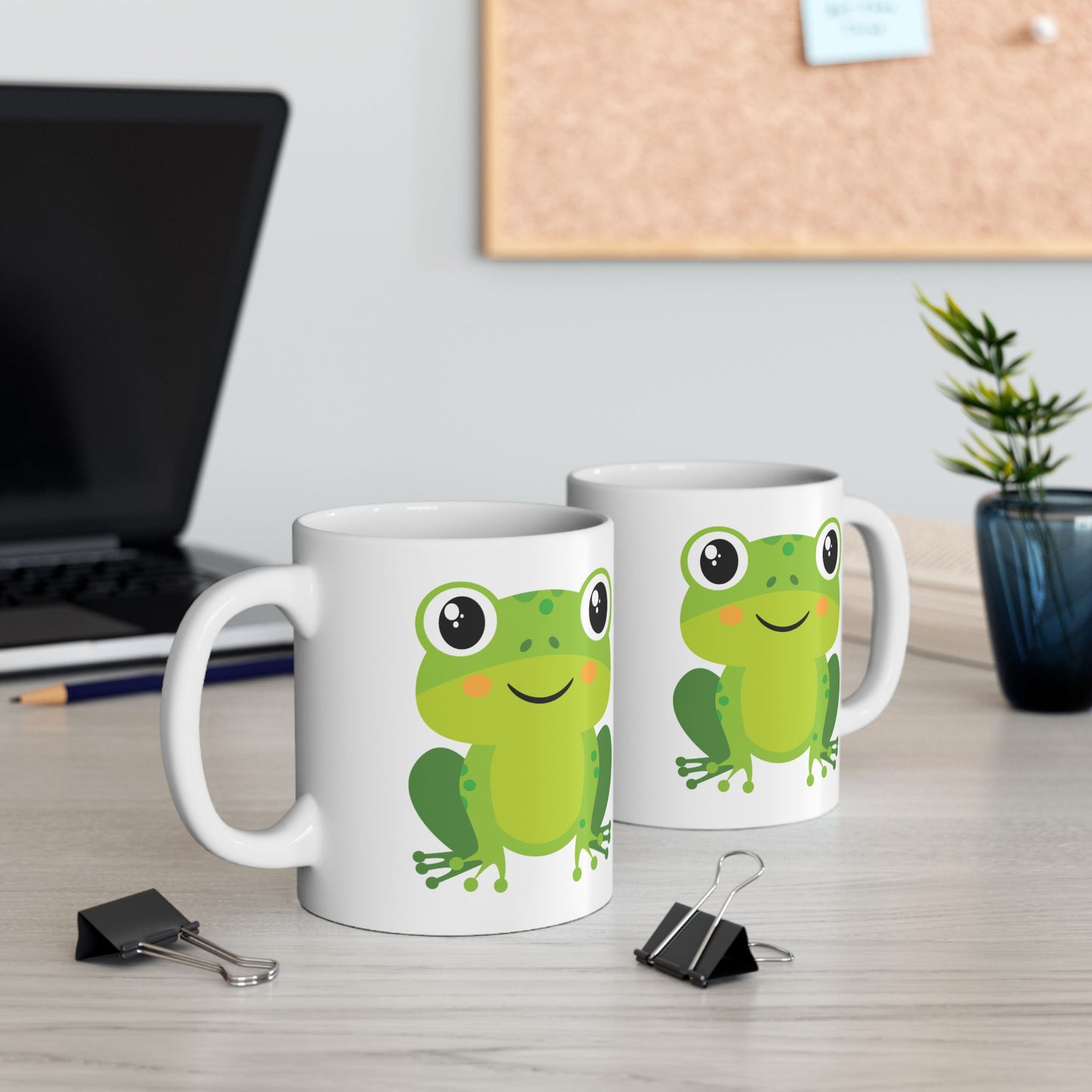 Frog Ceramic Mug, Cute Frog Mug for Nature Lovers, Gift for Frog Enthusiasts, Fun Gift for Kids and Adults