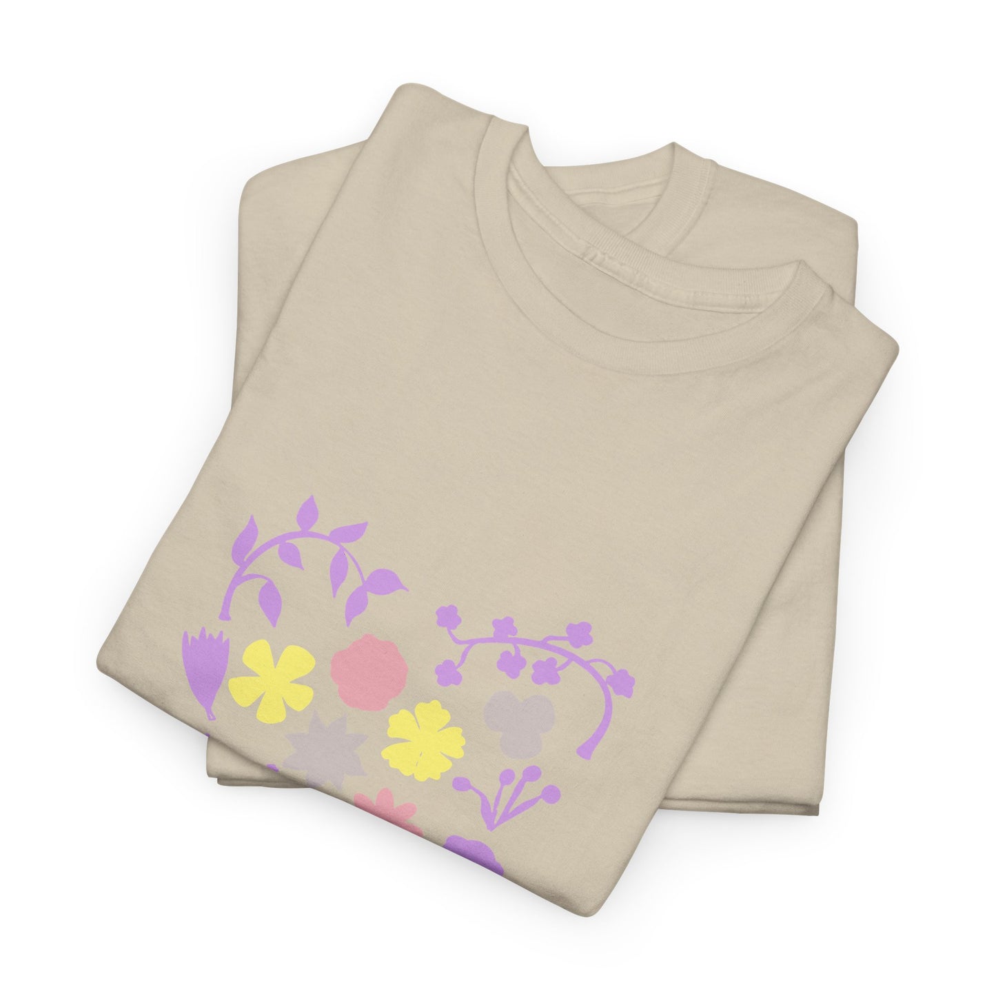 Gracefully Grounded Short Sleeve Tee, Floral Heart Inspirational T-Shirt