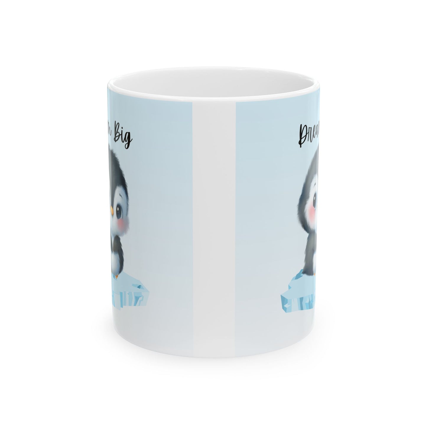 Penguin Motivational Ceramic Mug, Perfect Gift for Animal Lovers, Inspirational Mug, Penguin Lovers Gift, Cozy Beverage Cup