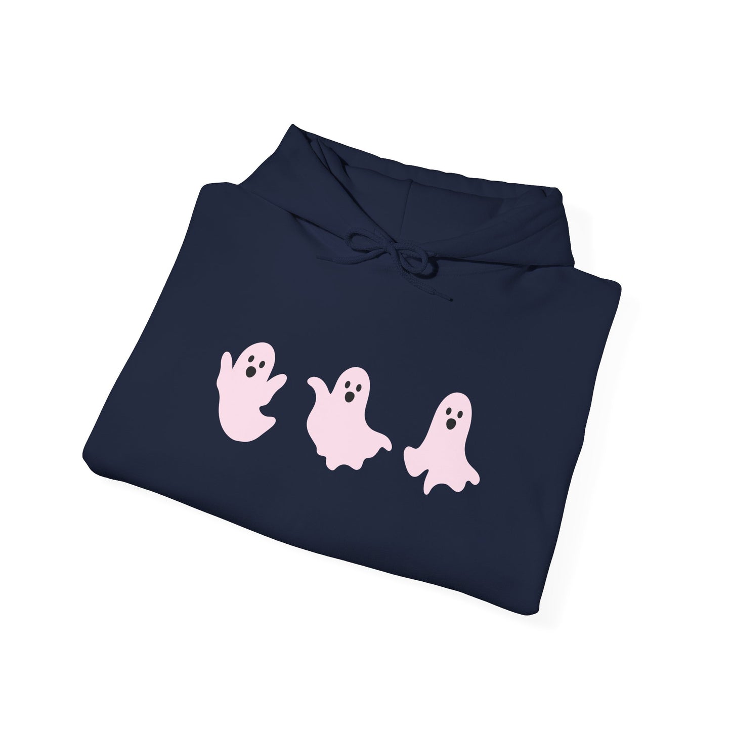 Cute Pink Ghosts Unisex Sweatshirt, Halloween Hoodie, Cozy Fall Apparel, Spooky Gift for Friends, Trendy Casual Wear