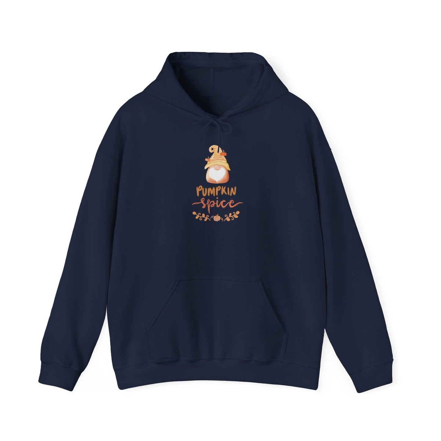 Pumpkin Spice Hoodie with Fall Gnome, Cozy Autumn Unisex Sweatshirt, Thanksgiving Hoodie, Cute Fall Gift Idea