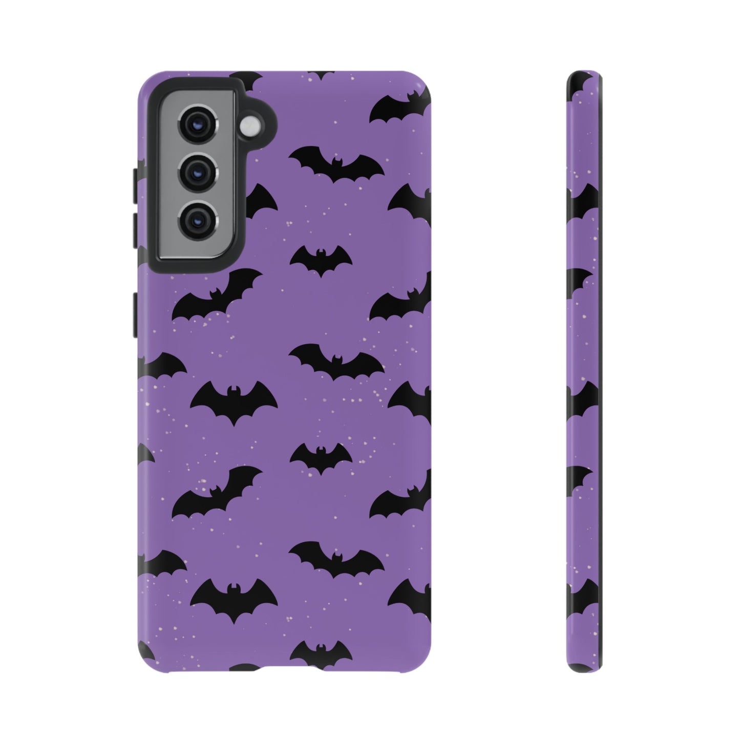 Halloween Bat Phone Case, Cute Purple Bat Phone Cover, Tough Cell Phone Case, Gothic Design, Spooky Gift, Fall Decor