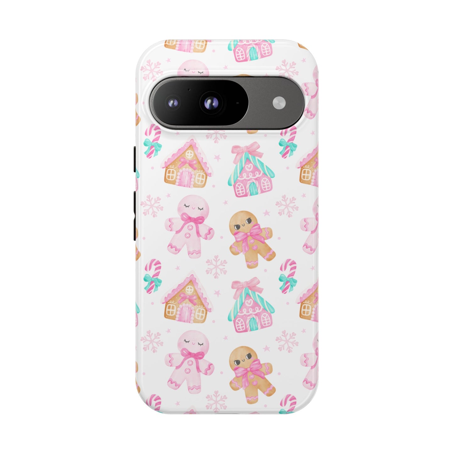Gingerbread House & Candy Cane Phone Case – Cute Holiday Cover for iPhone, Samsung & Pixel