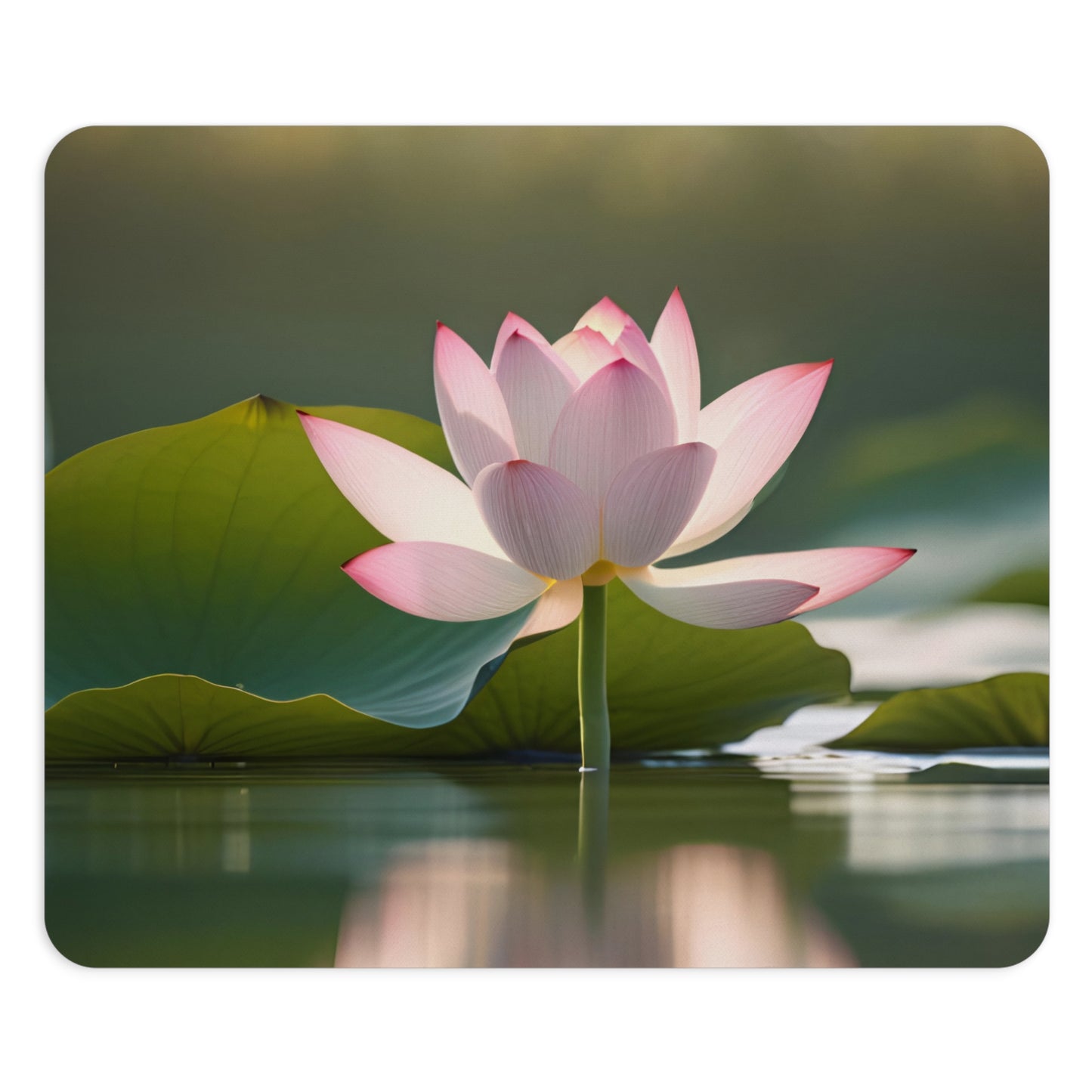 Pink Lotus Flower Mouse Pad | Elegant Desk Accessory, Floral Mouse Mat, Home Office Decor, Gift for Her, Meditation & Study