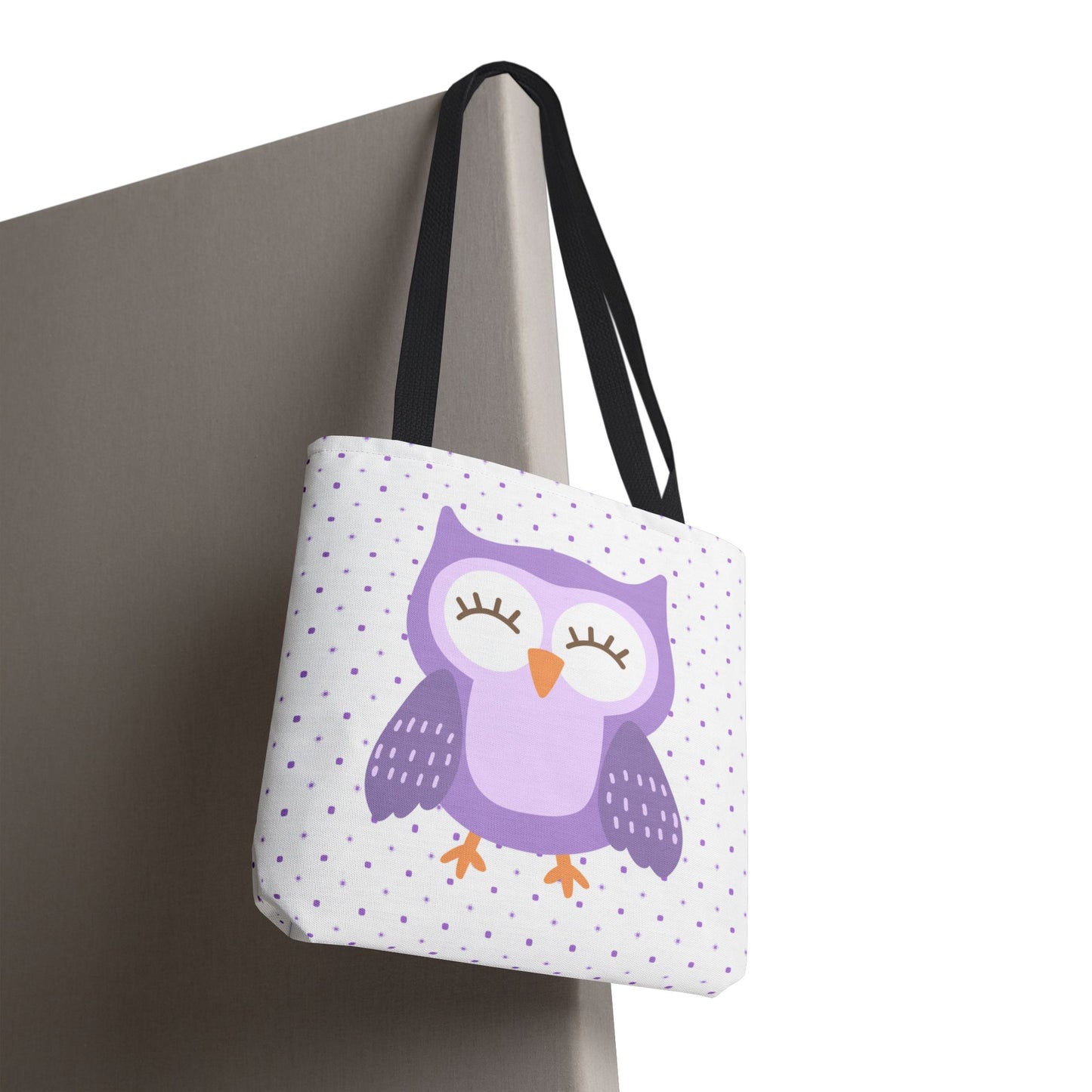 Purple Owl Tote Bag, Adorable Owl Design, Eco-Friendly Shopping Bag, Animal Lover Accessory, Fun Summer Tote