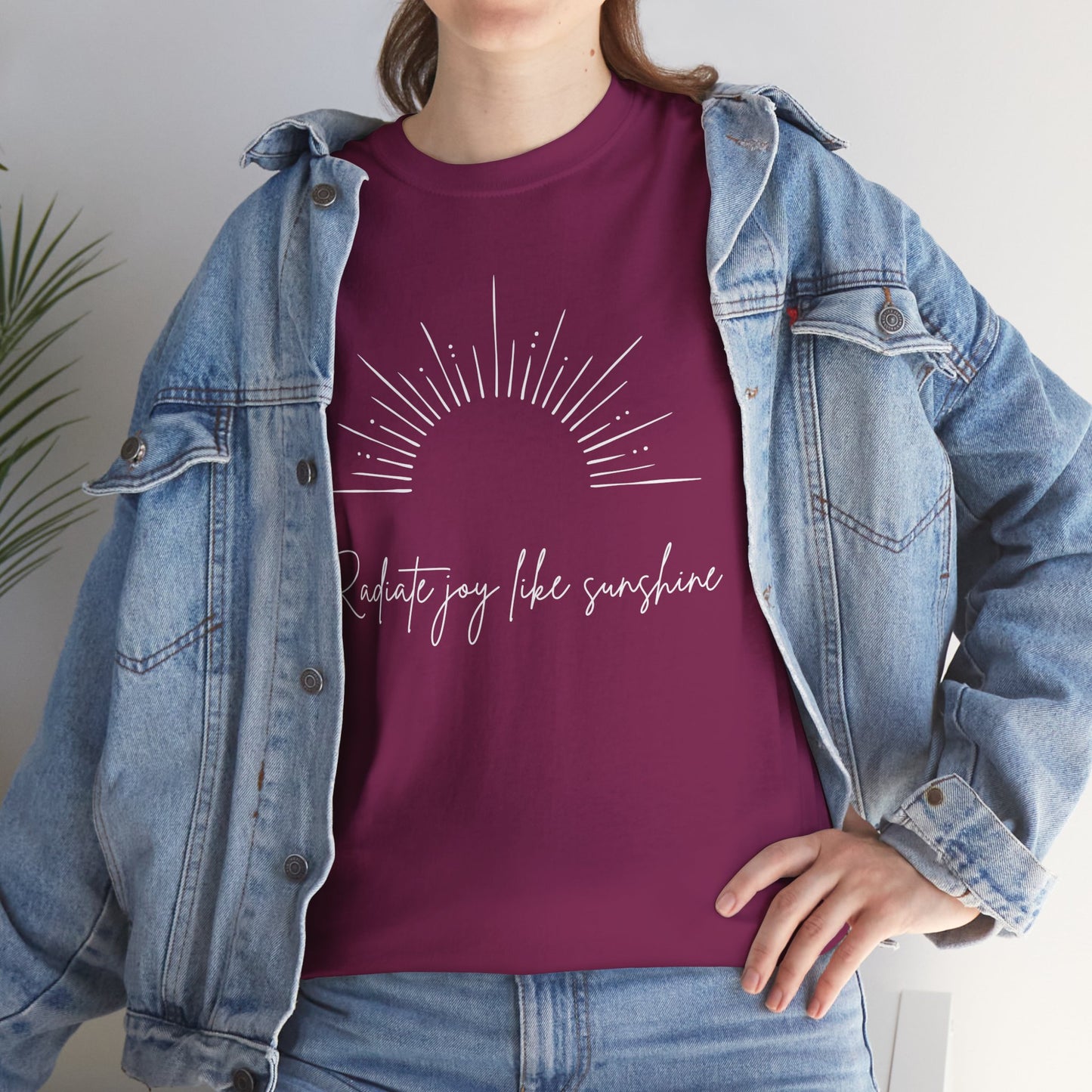 Radiate Joy Unisex Heavy Cotton Tee - Comfortable Casual Wear, Ideal for Gifting, Everyday Use, Perfect for Outdoor Activities, [...]