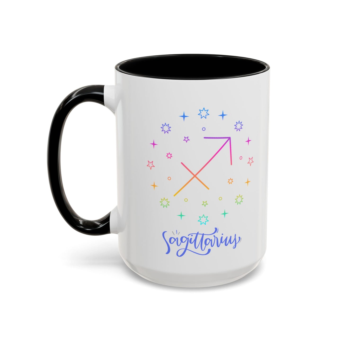 Colorful Sagittarius Coffee Mug, Zodiac Mug, Astrology Gift, Personalized Coffee Cup, Horoscope Mug, Unique Coffee Lover Gift