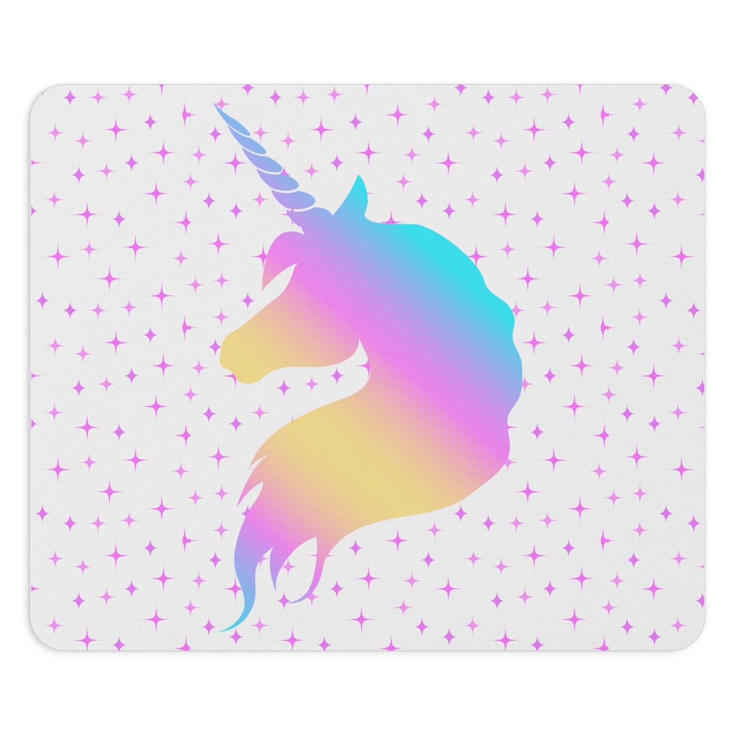Rainbow Unicorn Mouse Pad, Cute Desk Mat, Office Gift, Gamer Gear, Fantasy Decor, Birthday Holiday Present, Magical Fantasy