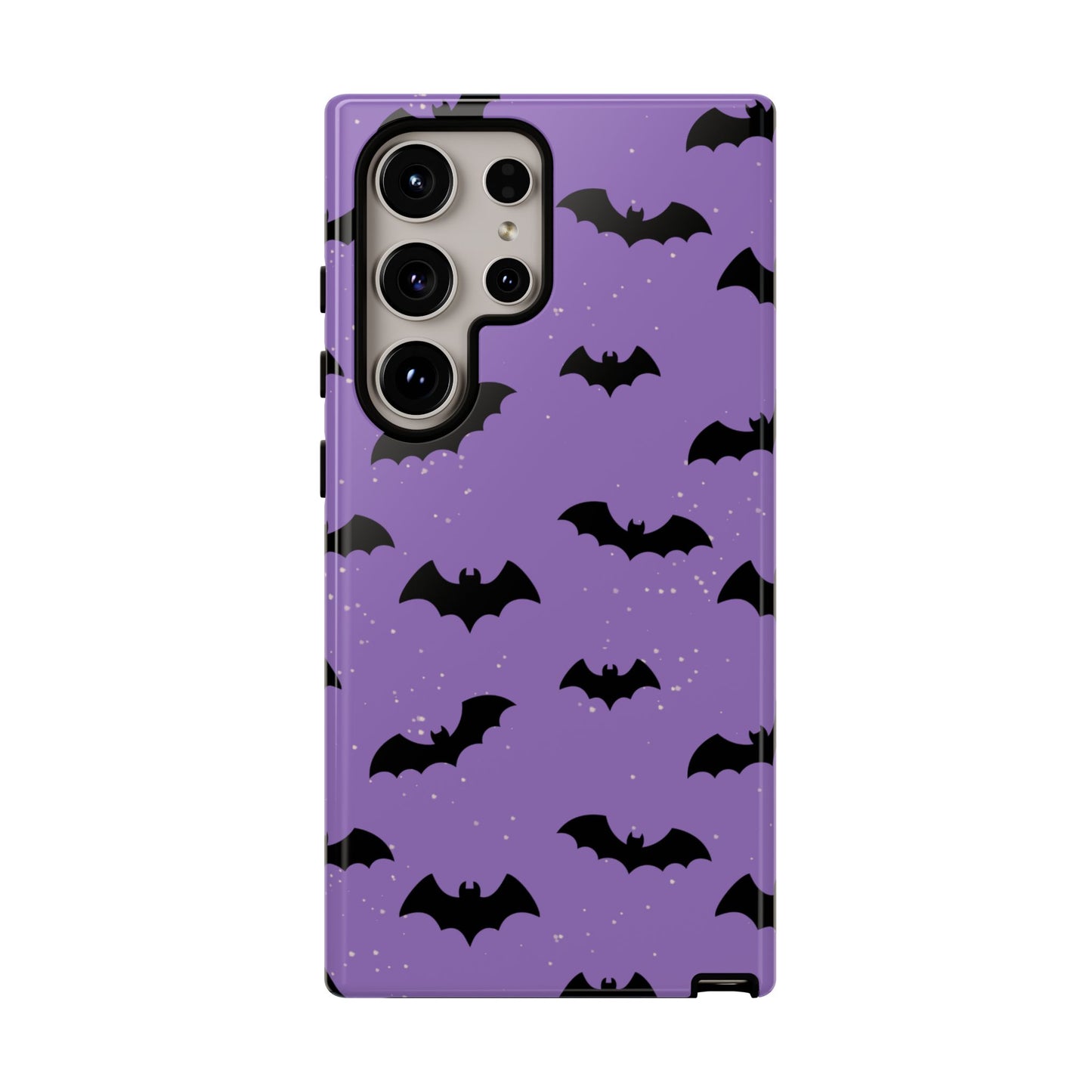 Halloween Bat Phone Case, Cute Purple Bat Phone Cover, Tough Cell Phone Case, Gothic Design, Spooky Gift, Fall Decor